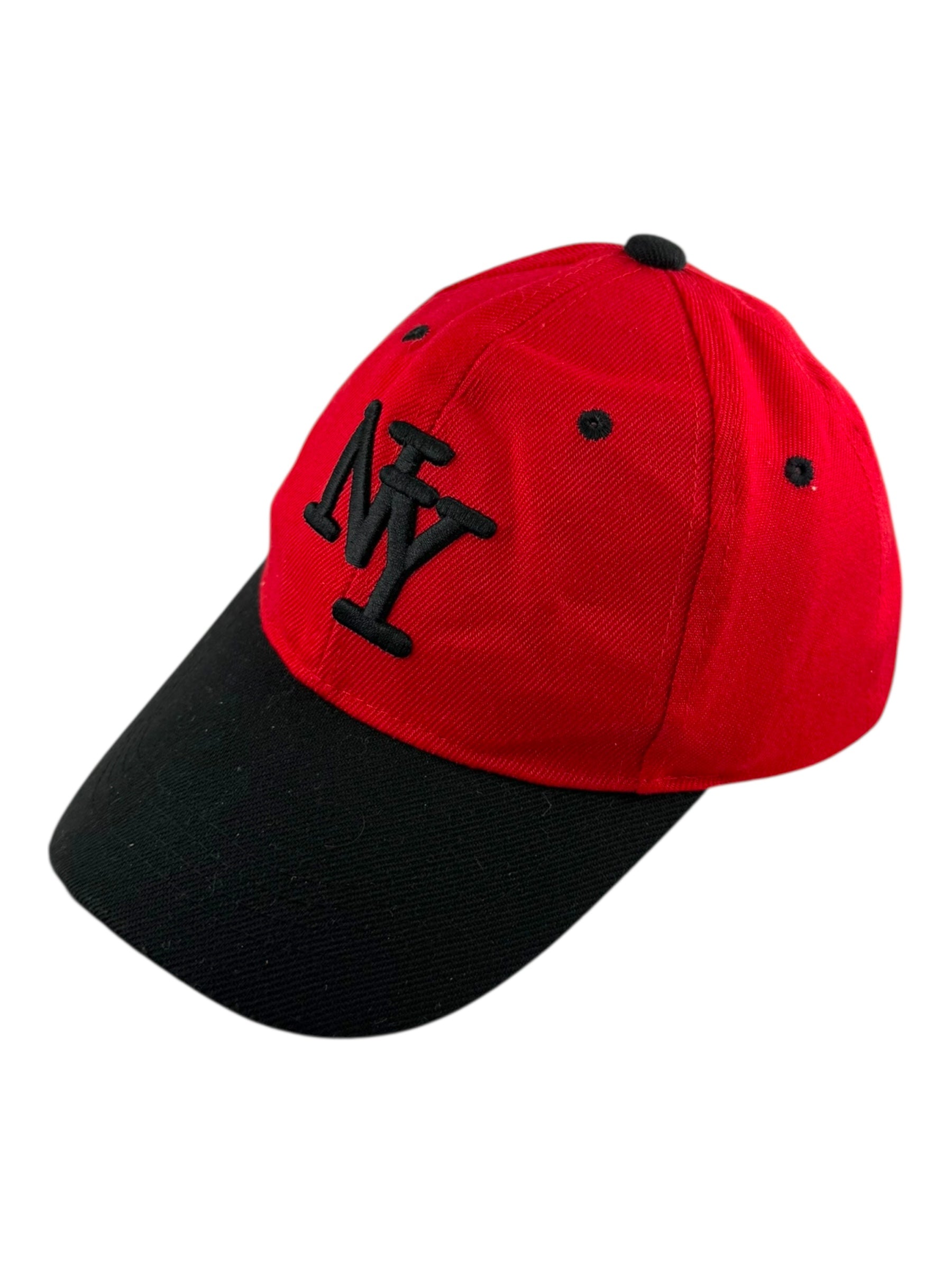 Red New York Adjustable Dad Cap