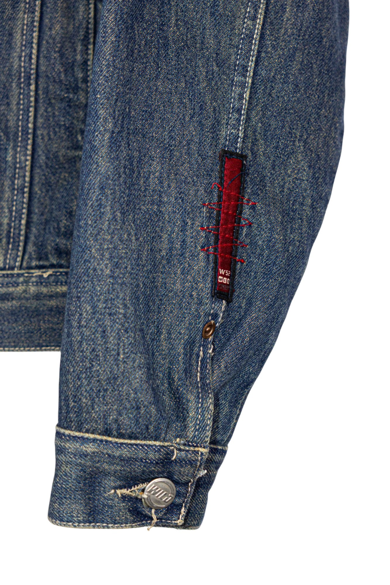 W52 Red Stiched Denim Jacket