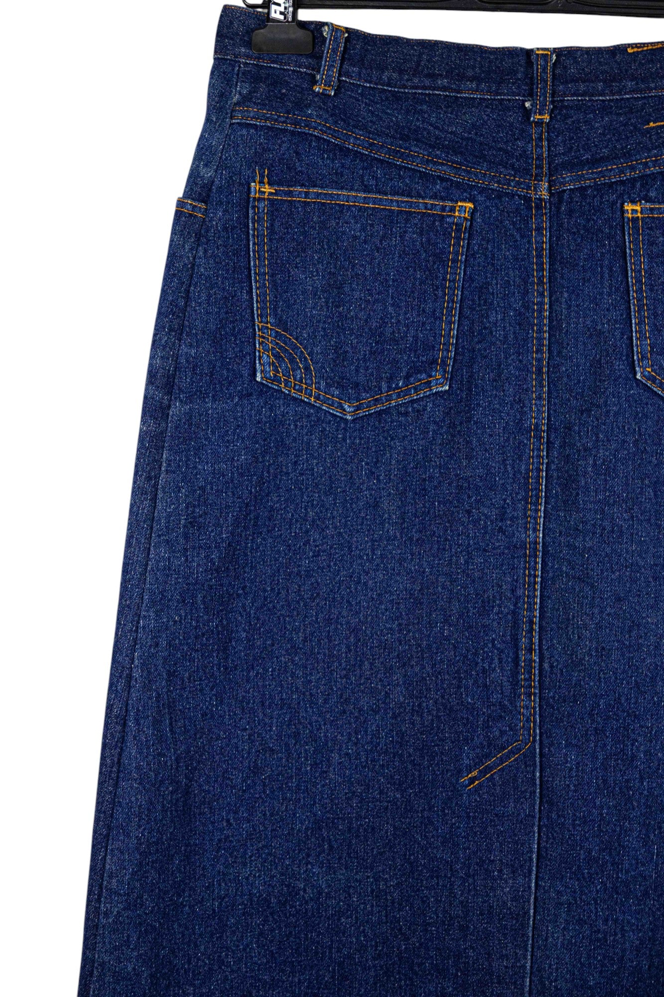 Darkwash Midi Denim Skirt