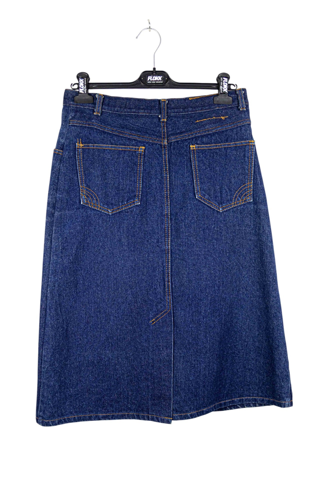 Darkwash Midi Denim Skirt