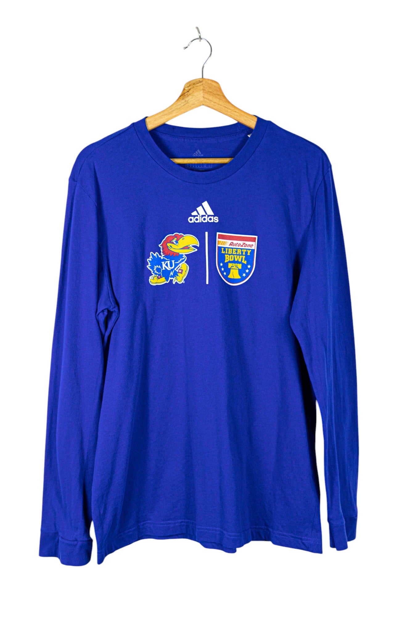 Adidas Liberty Bowl Kansas Jayhawks Blue T-Shirt