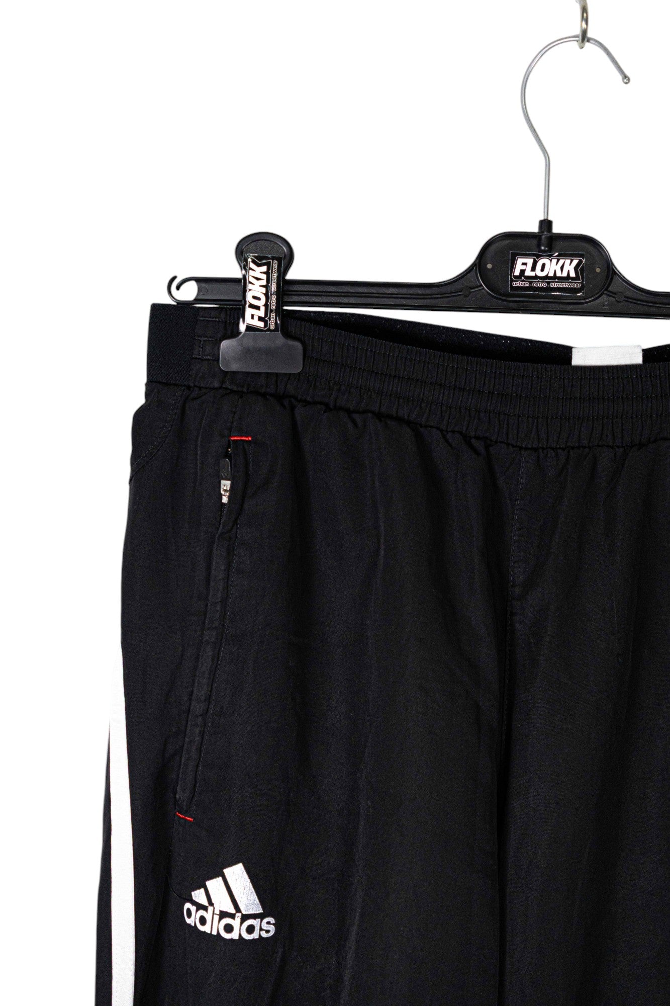 Adidas Black Nylon Tracksuit Bottoms