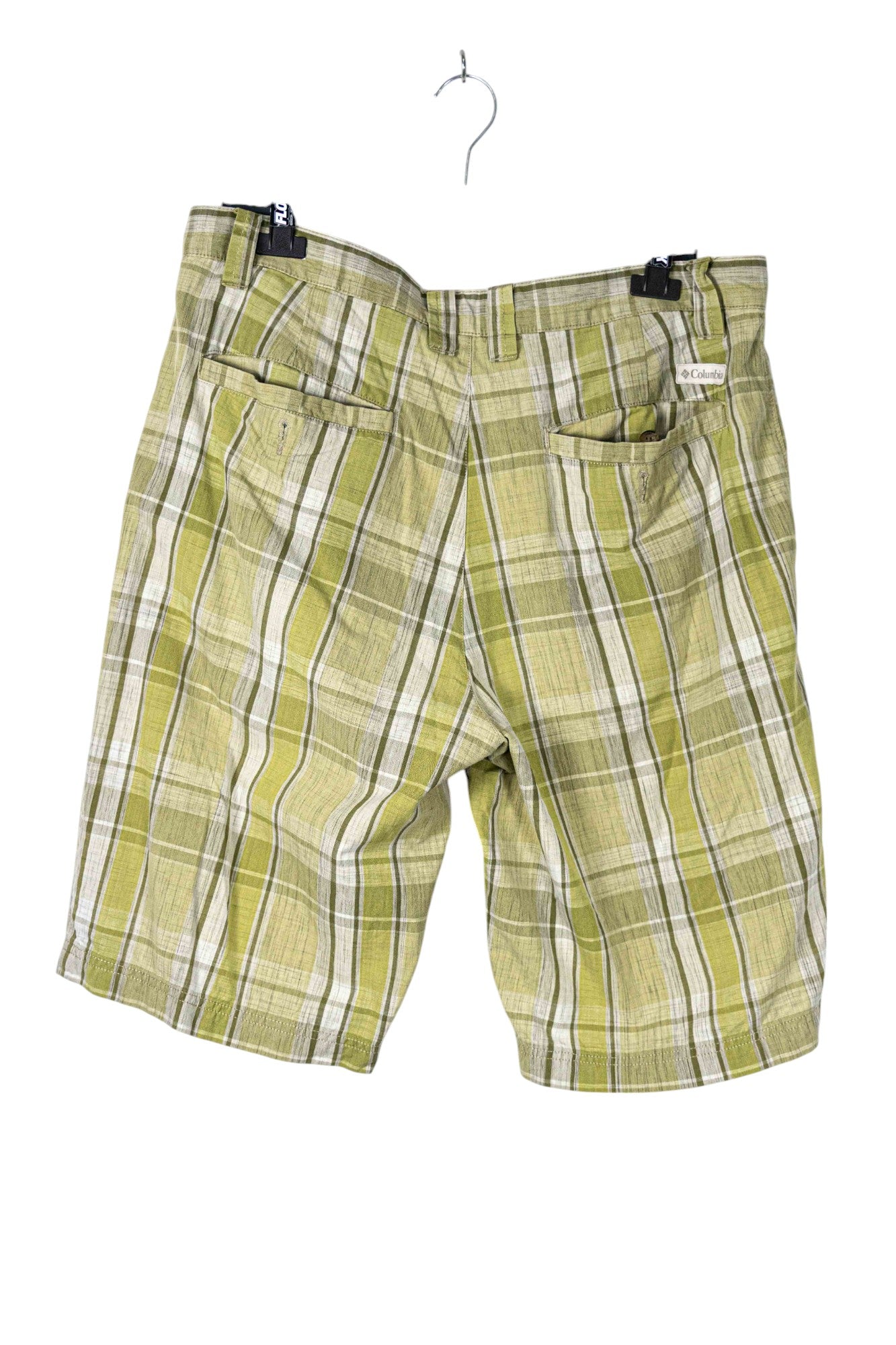 Columbia Y2K Green Plaid Skater Shorts