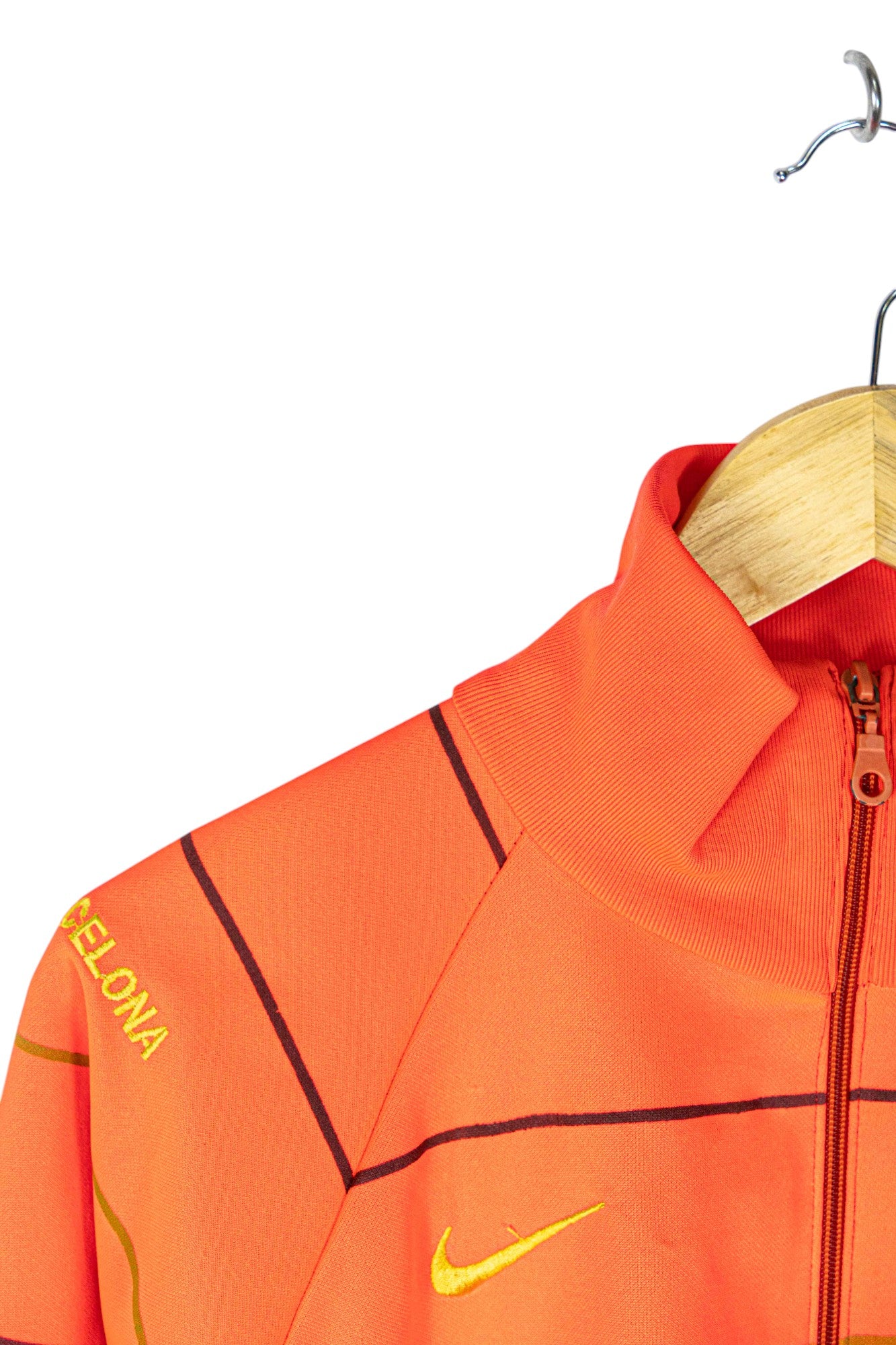 Nike Barcelona FC Orange Striped Track Zip Up