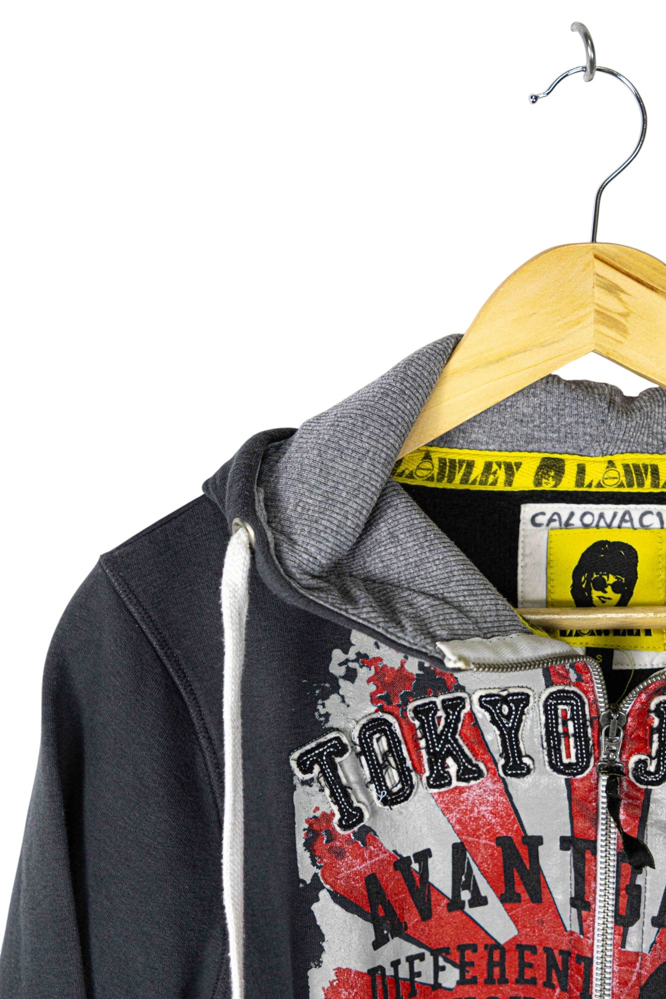 Lawley Embroidered Beatles Zip Up Hoodie