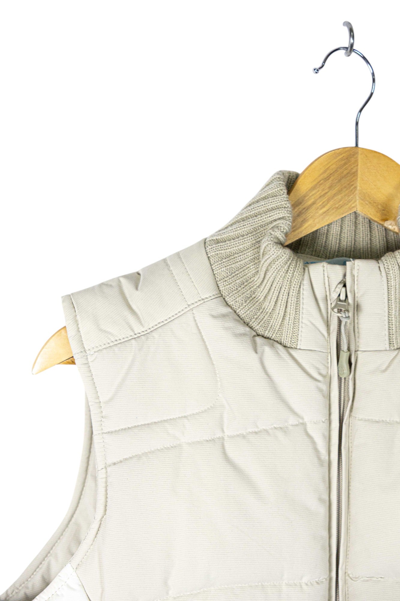 Polar Dreams Beige Puffer Gilet