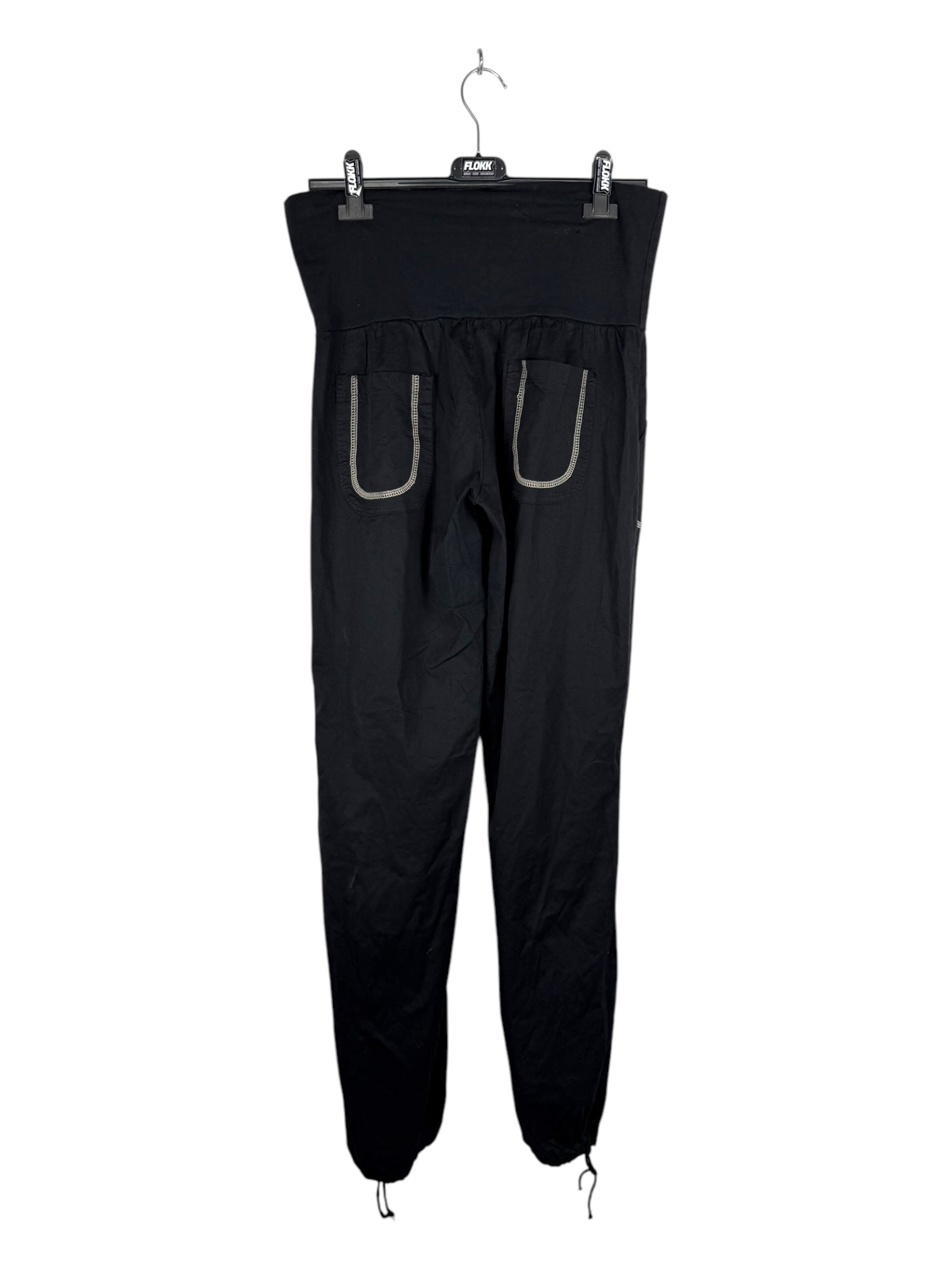 Black Baggy Fit Low Waist Pants