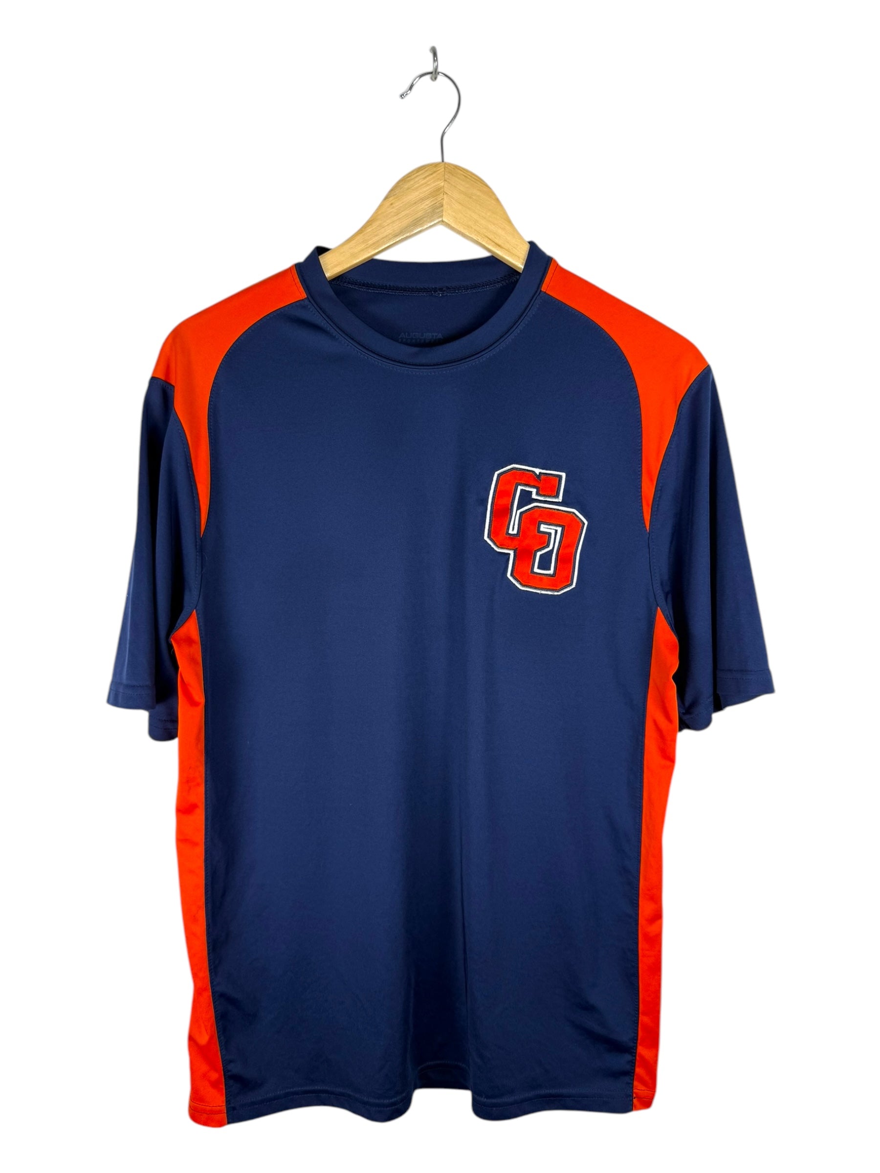 Navy & Orange Embroidered Football Jersey