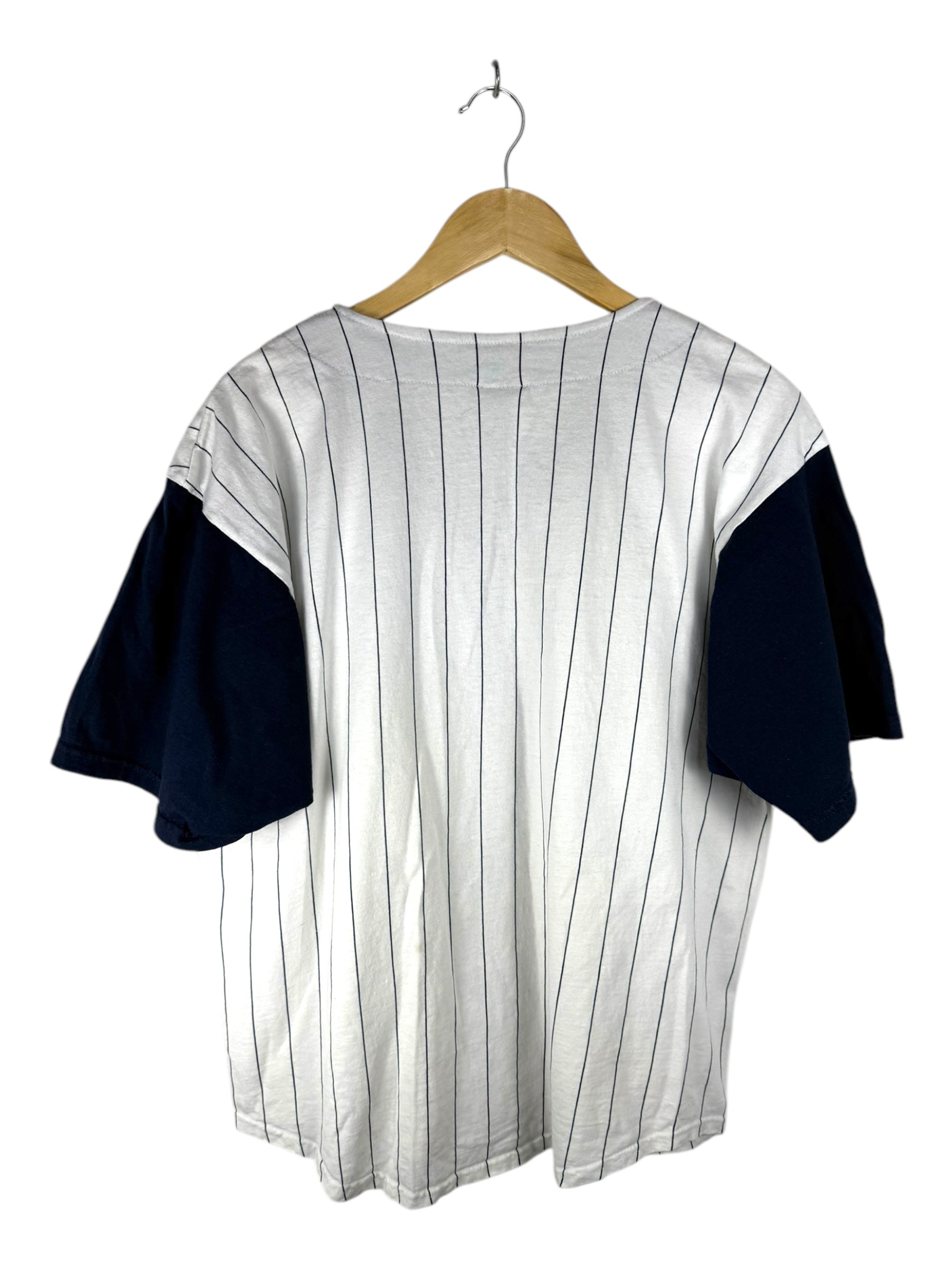 Badger White Button Up Baseball Shirt