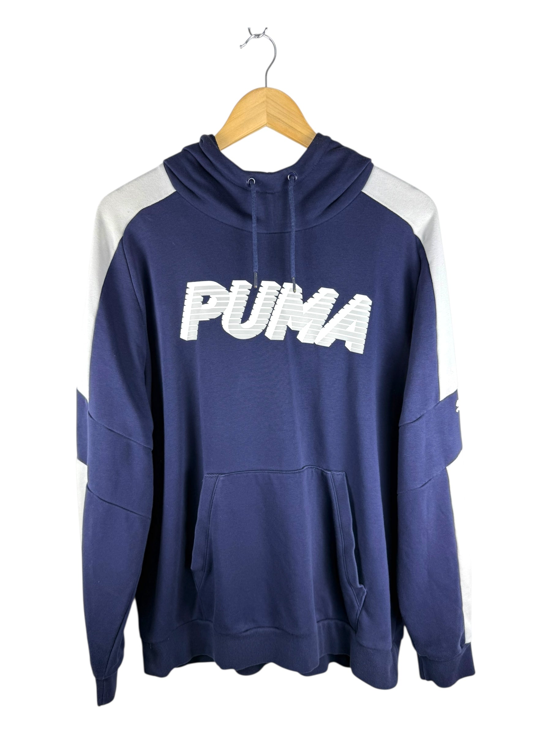 Puma Black and Blue Hoodie - X Large