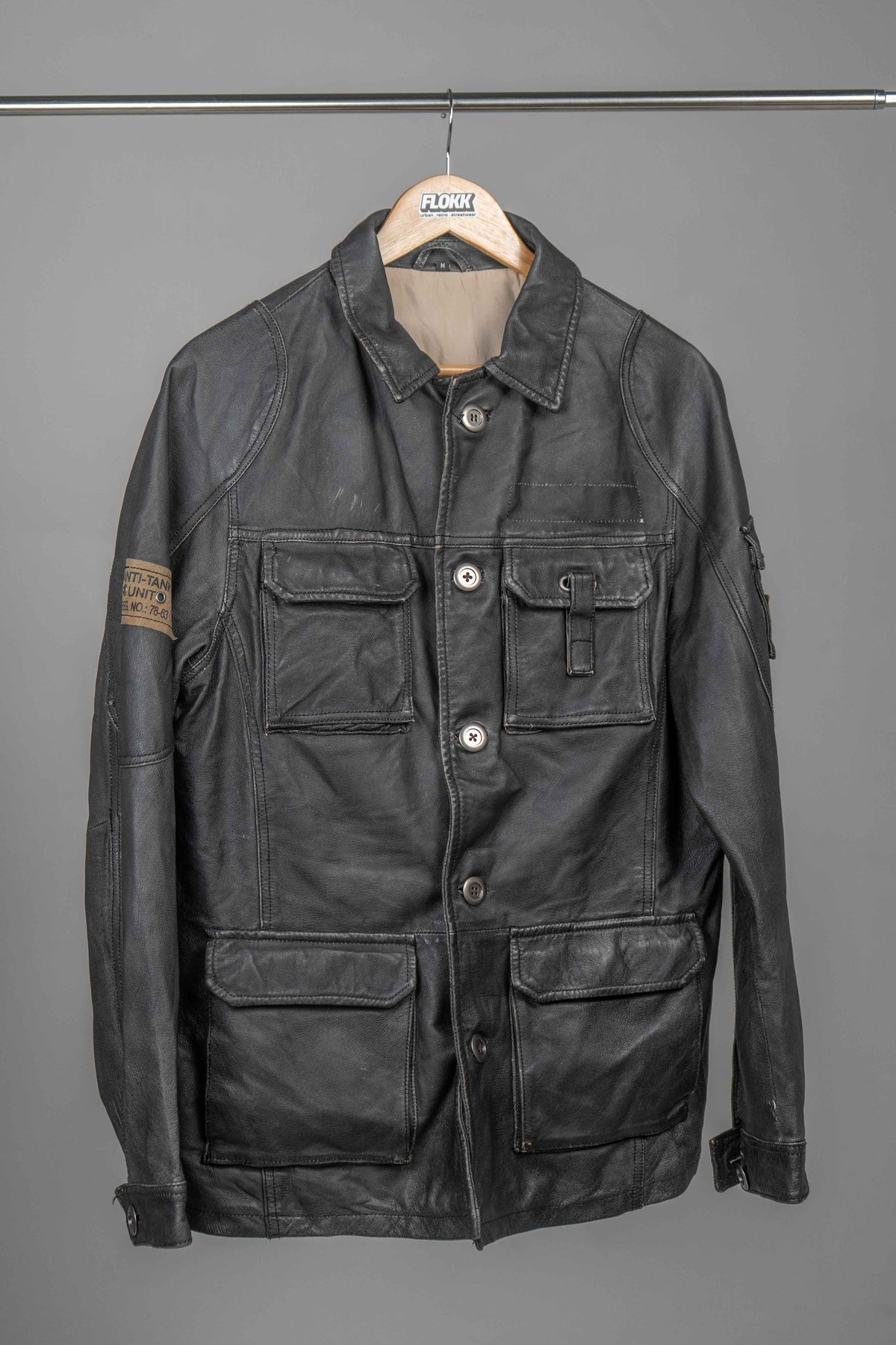 Vintage Par Avion Leather Jacket