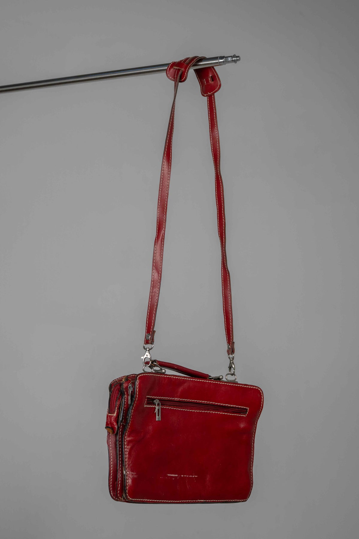 Vintage Italian Red Leather bag
