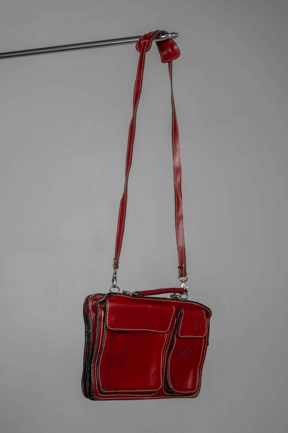 Vintage Italian Red Leather bag