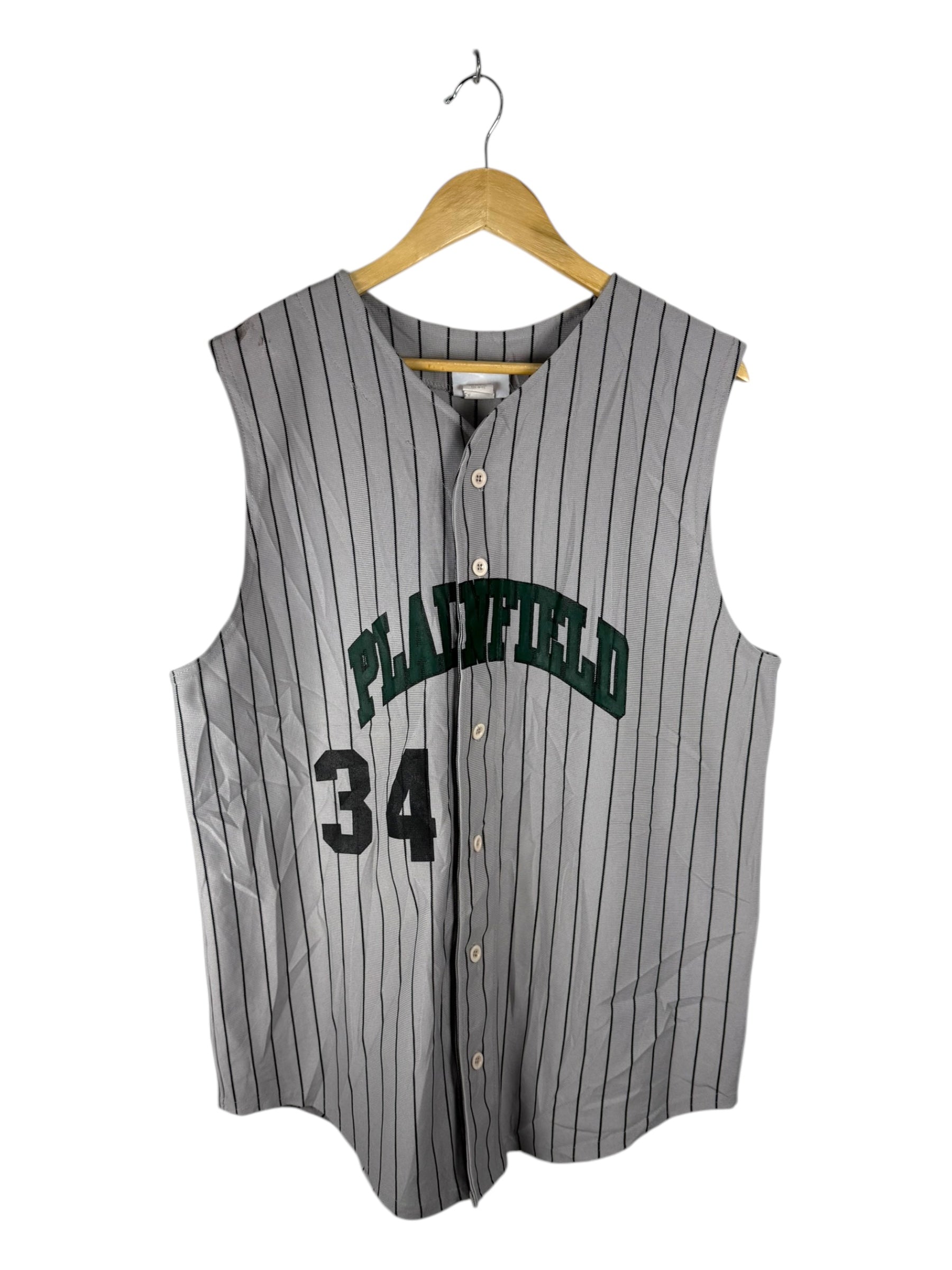 Teamwork Grey Button Up Baseball Vest