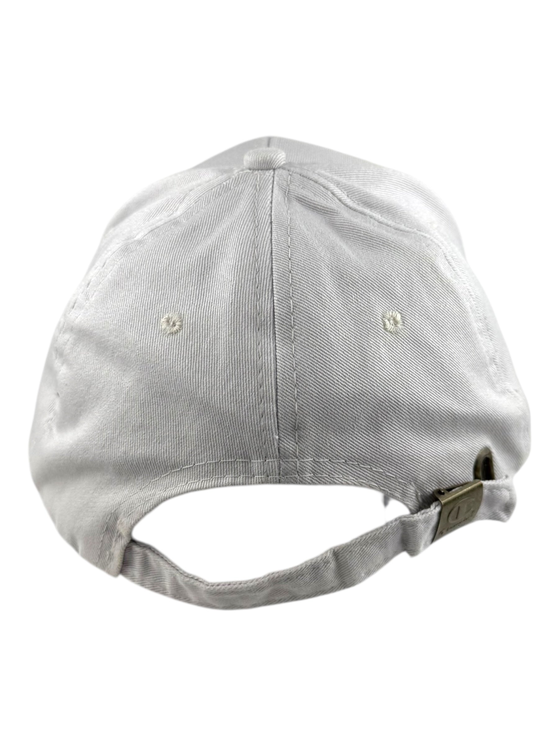 Grey Embroidered Champion Adjustable Dad Cap