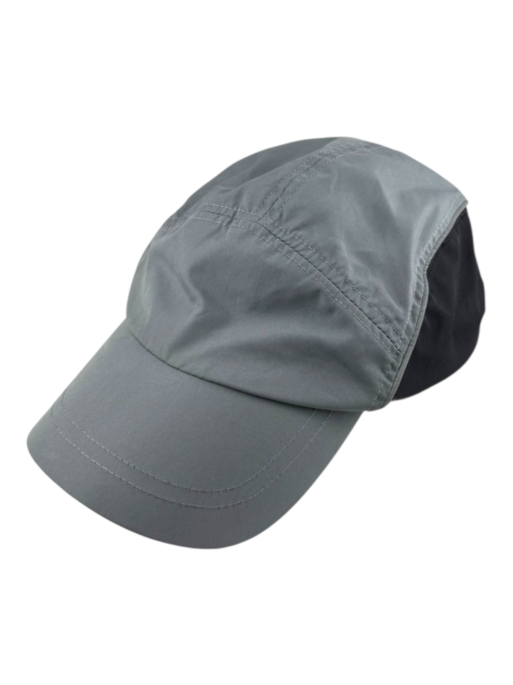 Grey Nylon Adjustable Dad Cap
