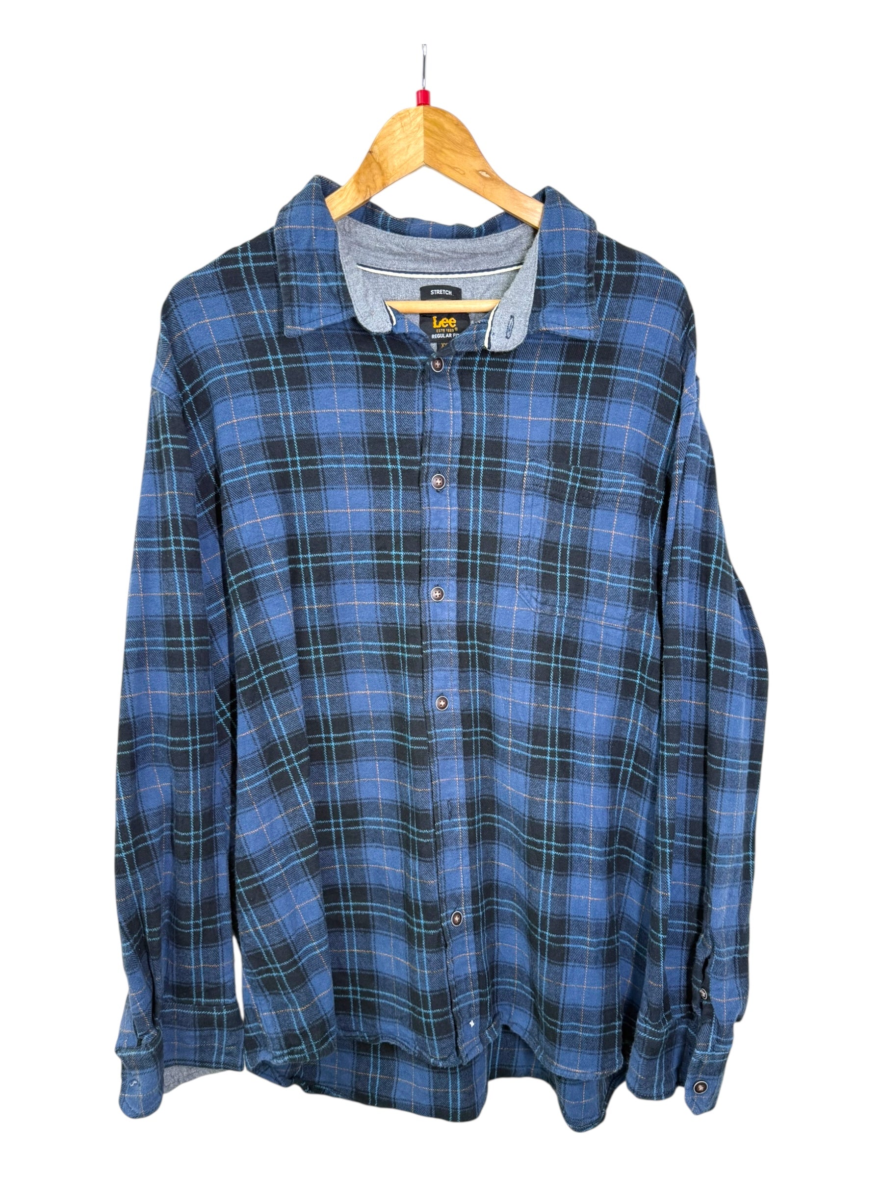Lee Blue Checkered Shirt - XXL