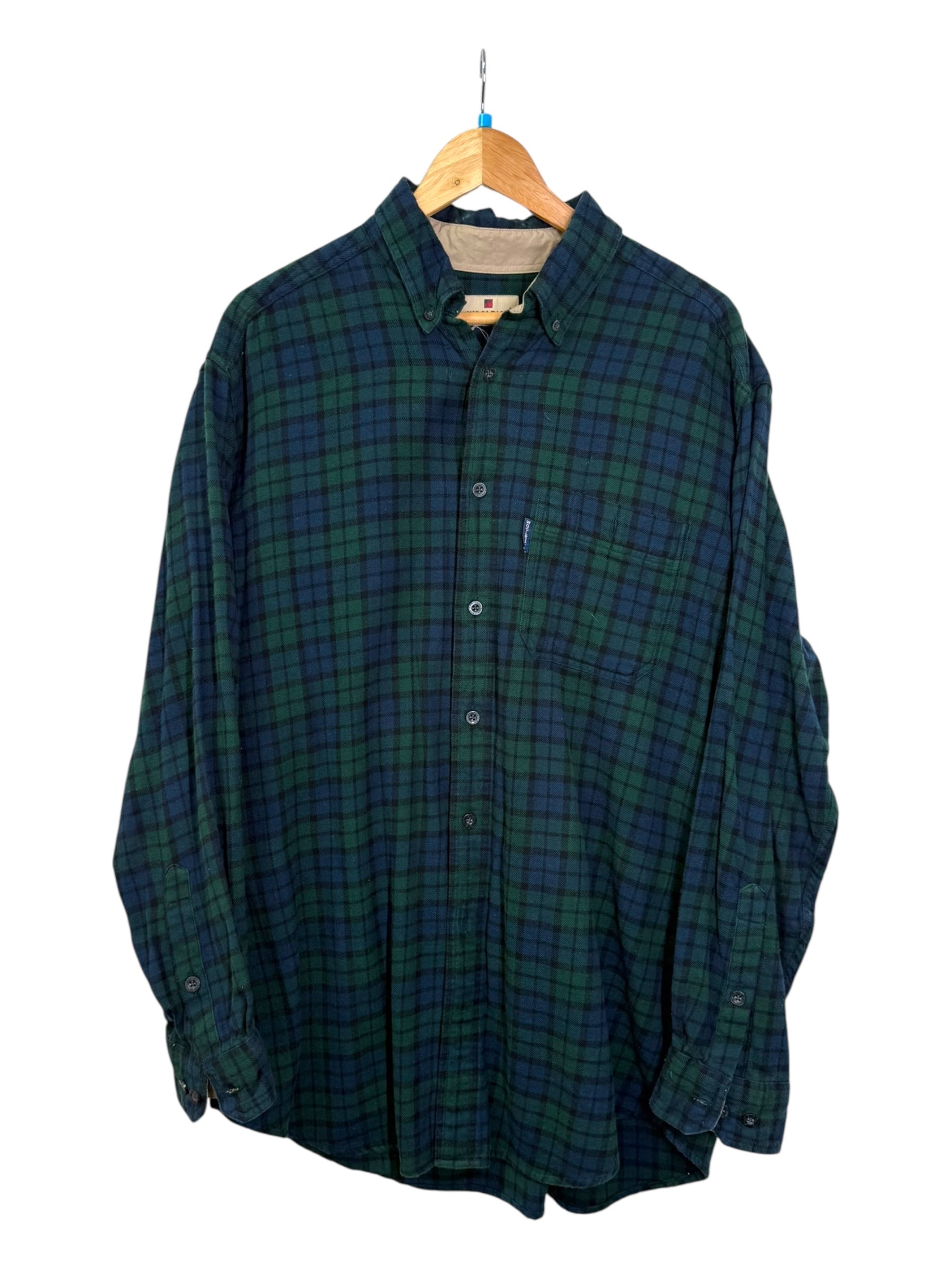 Woolrich Green Flannel Plaid Shirt-  XL