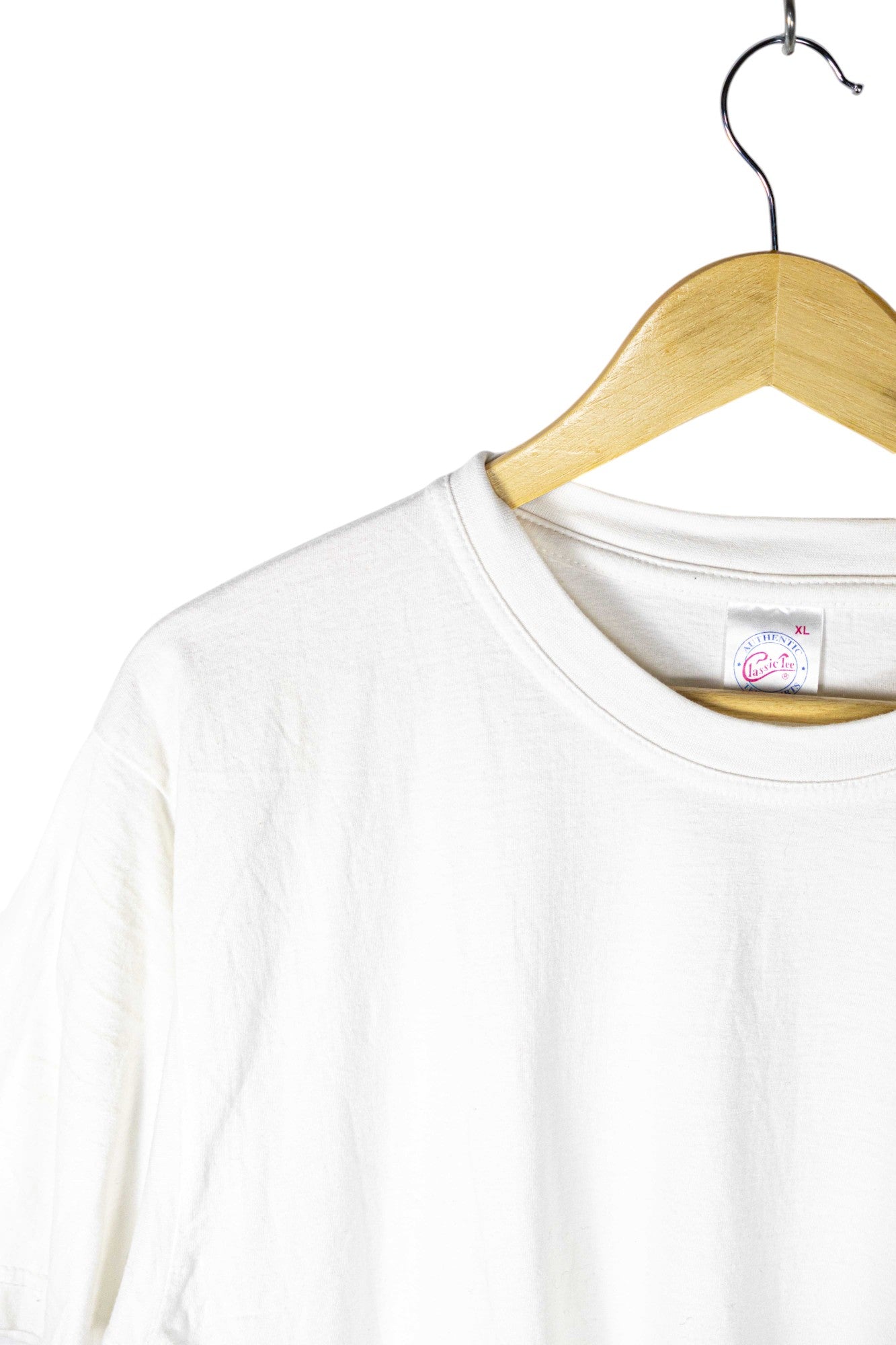 Classic Tee Basic White Printed T-Shirt