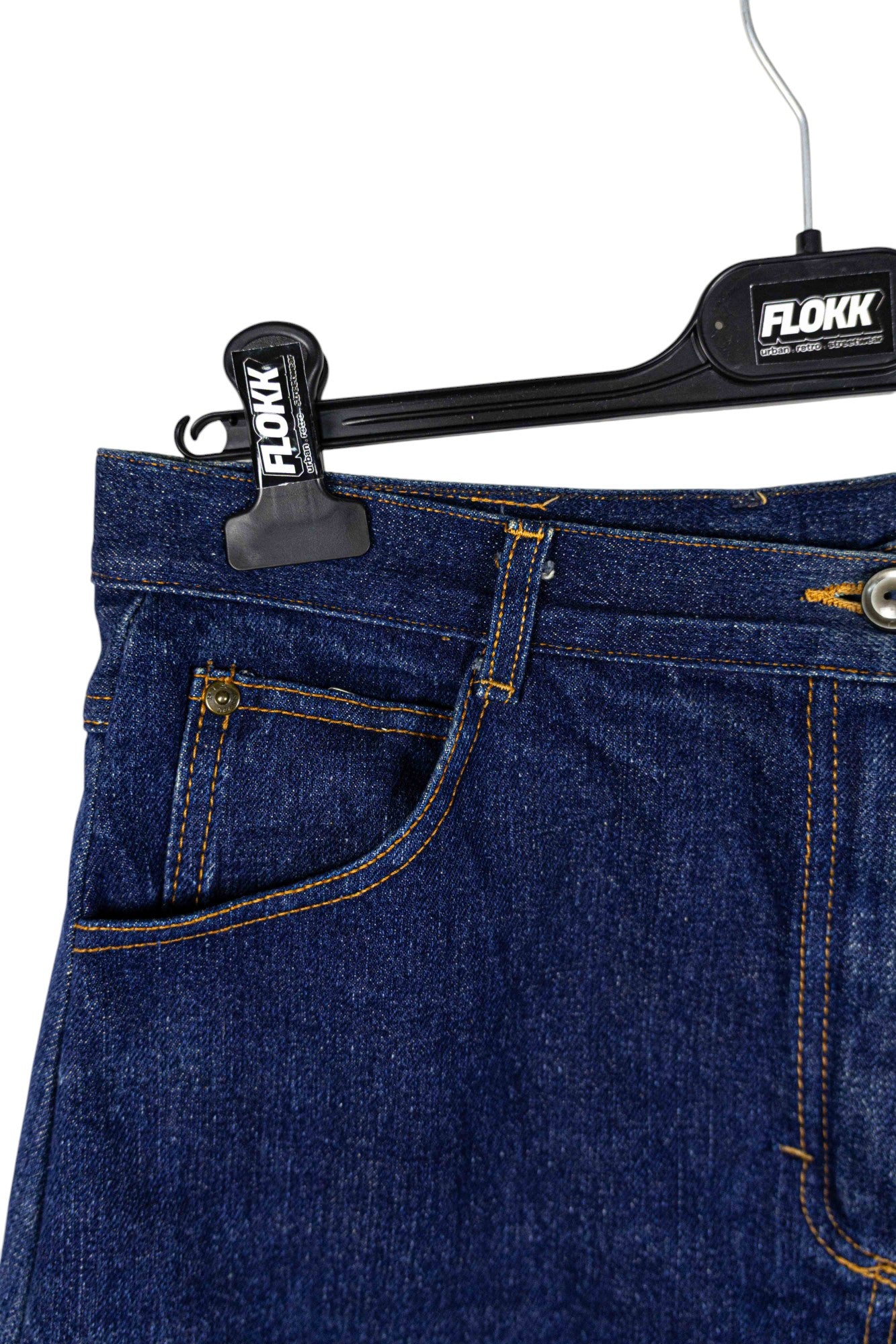 Darkwash Midi Denim Skirt