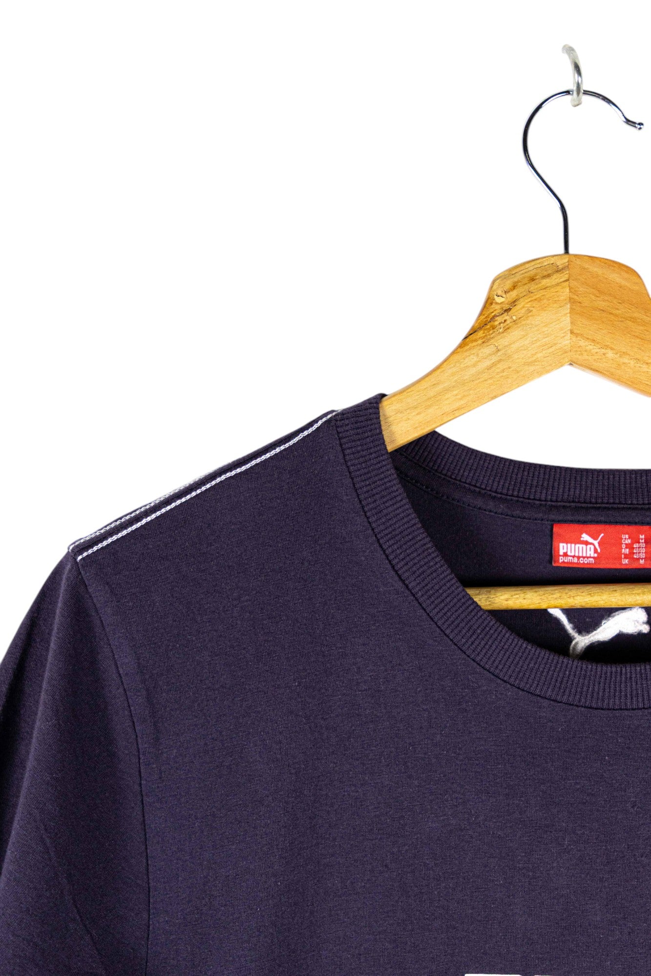 Puma Blue & White Lined T-Shirt