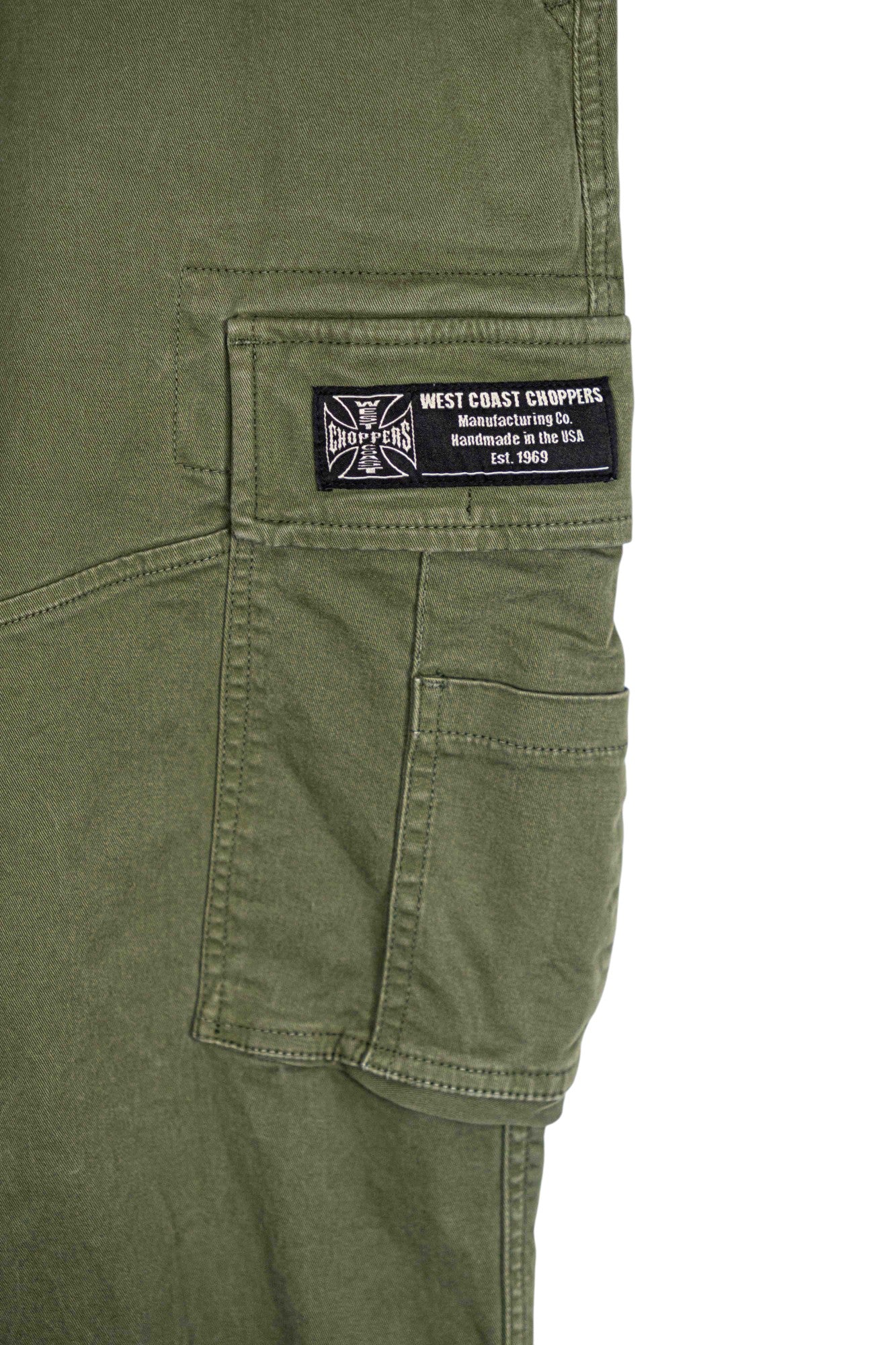 West Coast Choppers Green Cargo Pants