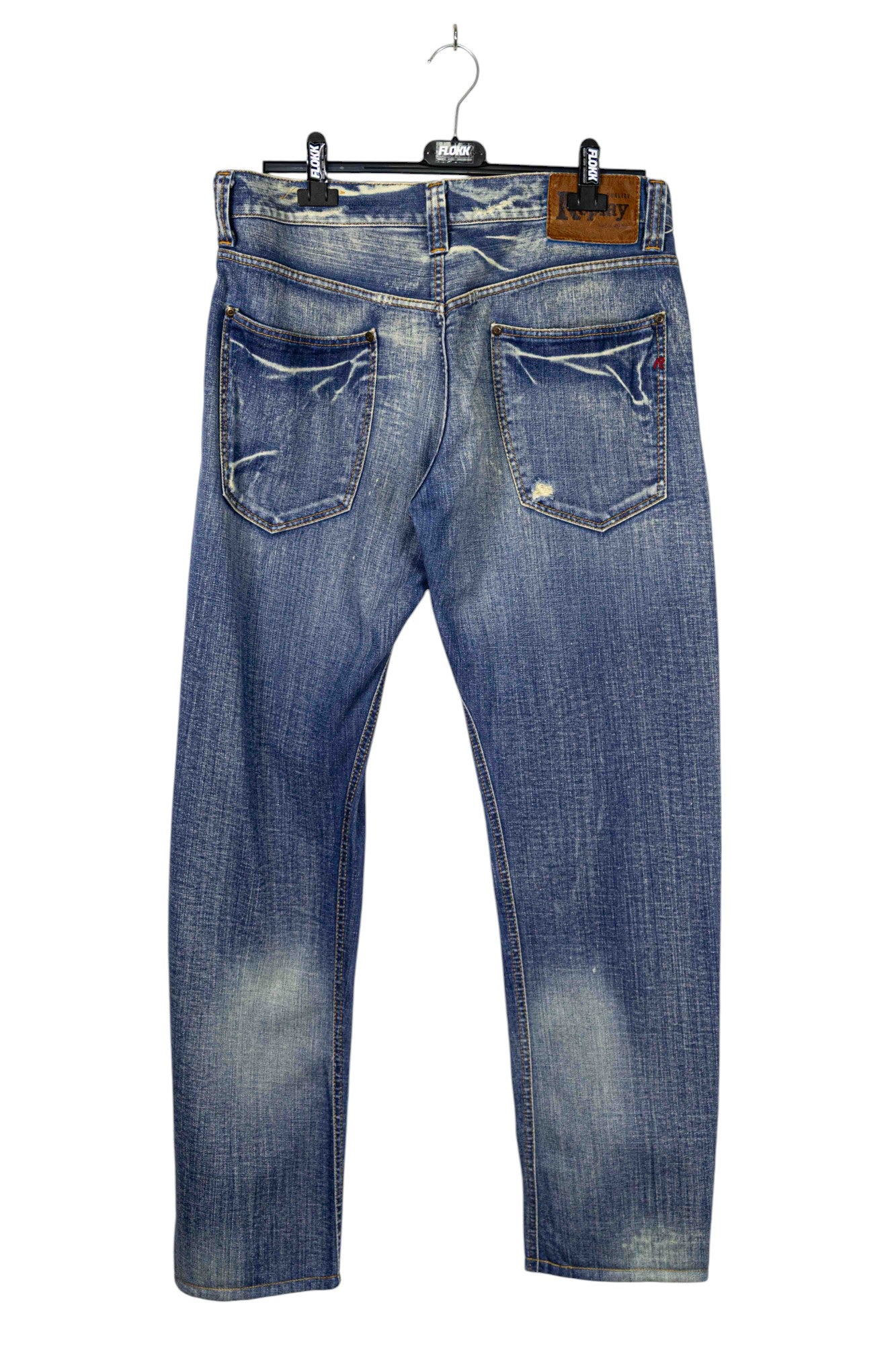 Replay Light Wash Distressed Denim Jeans