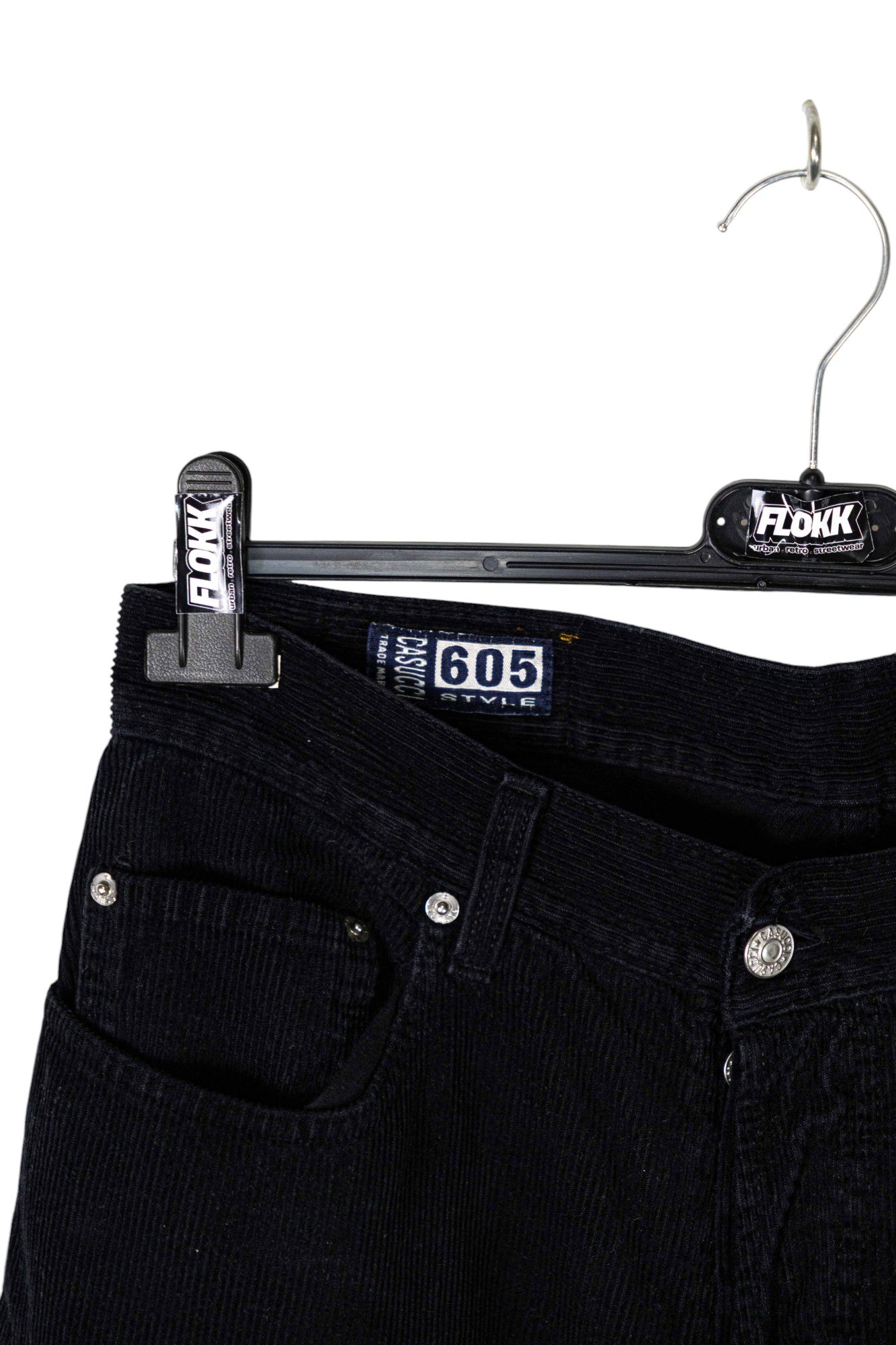 Casucci Black Corduroy Trousers