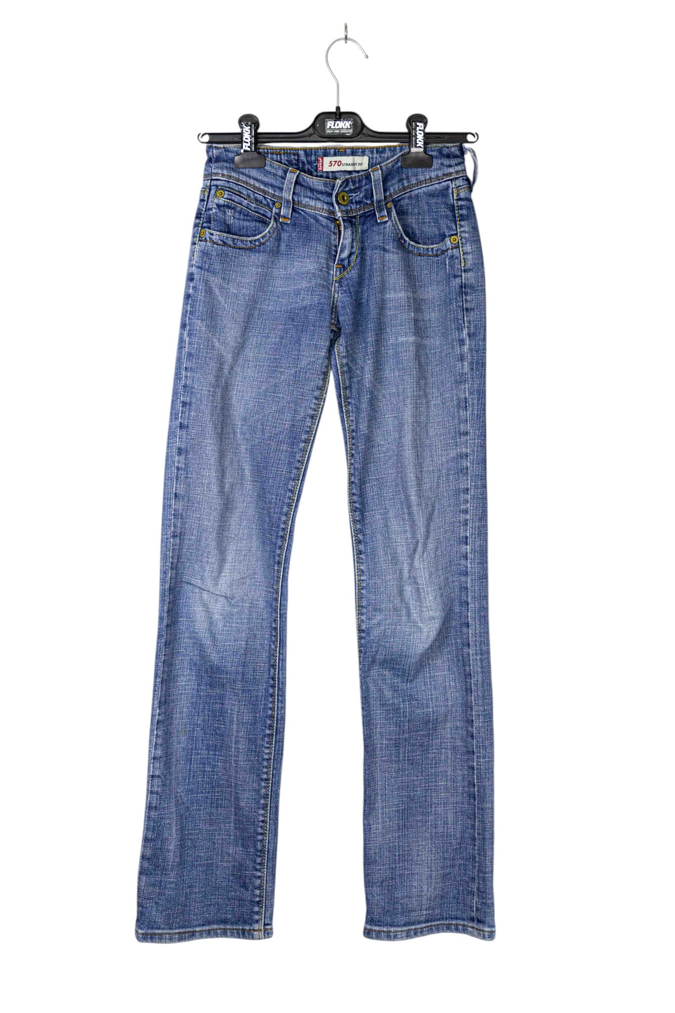 Levi's 570 Straight Fit Light Wash Jeans