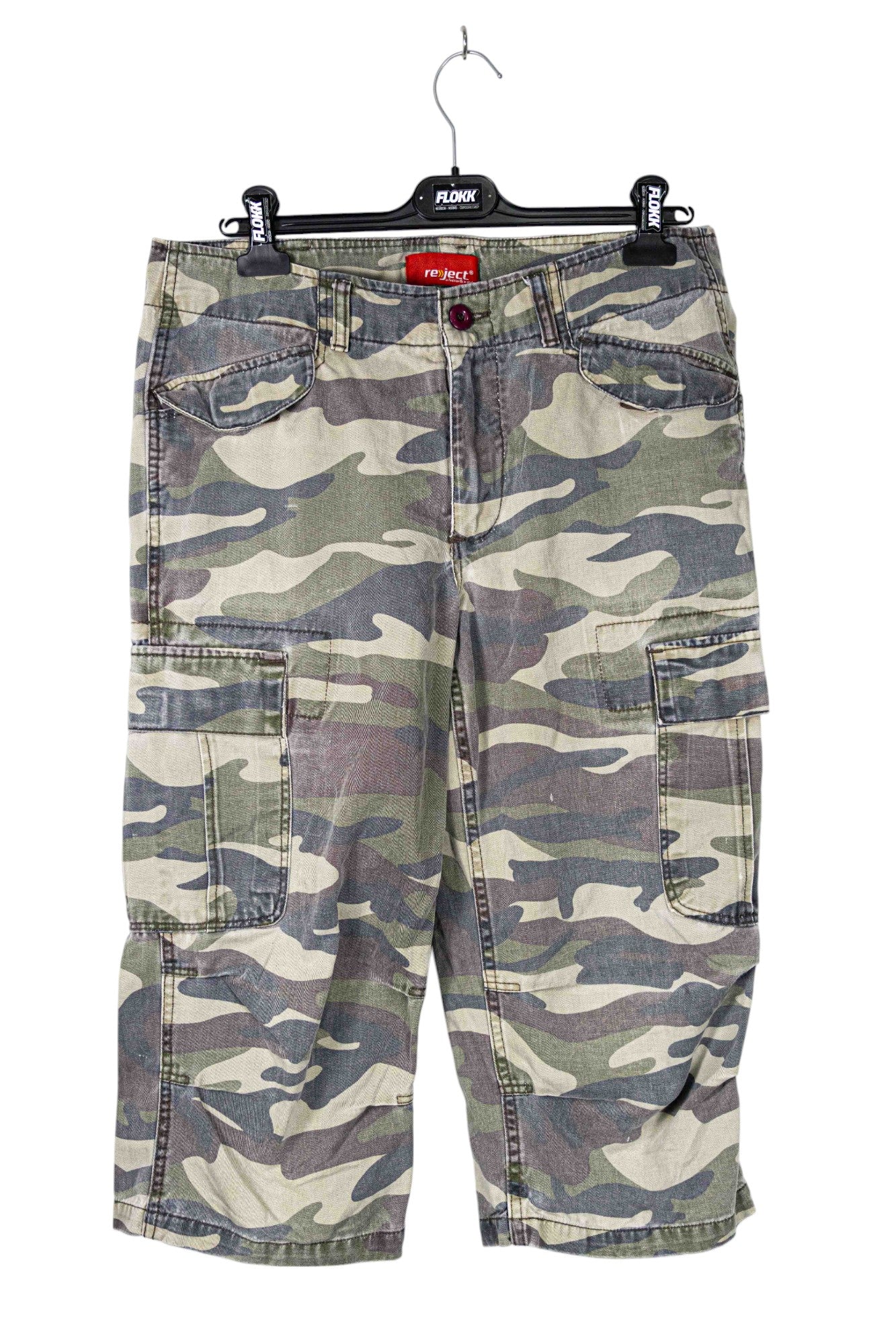 Reject Camo Skater Cargo Shorts