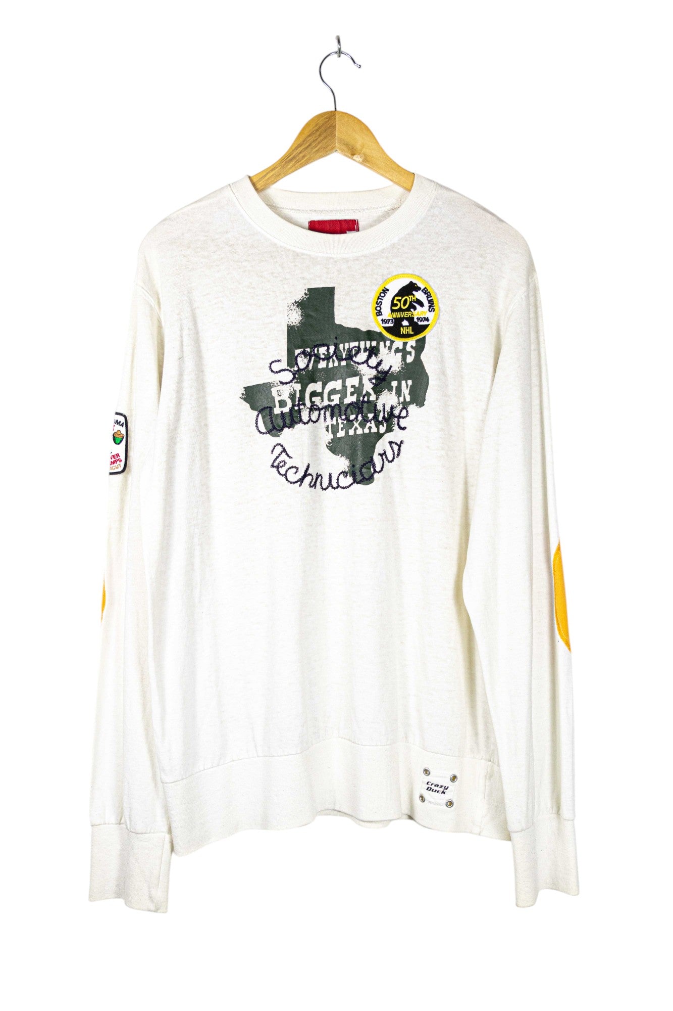 CrazyDuck Patched Printed T-Shirt