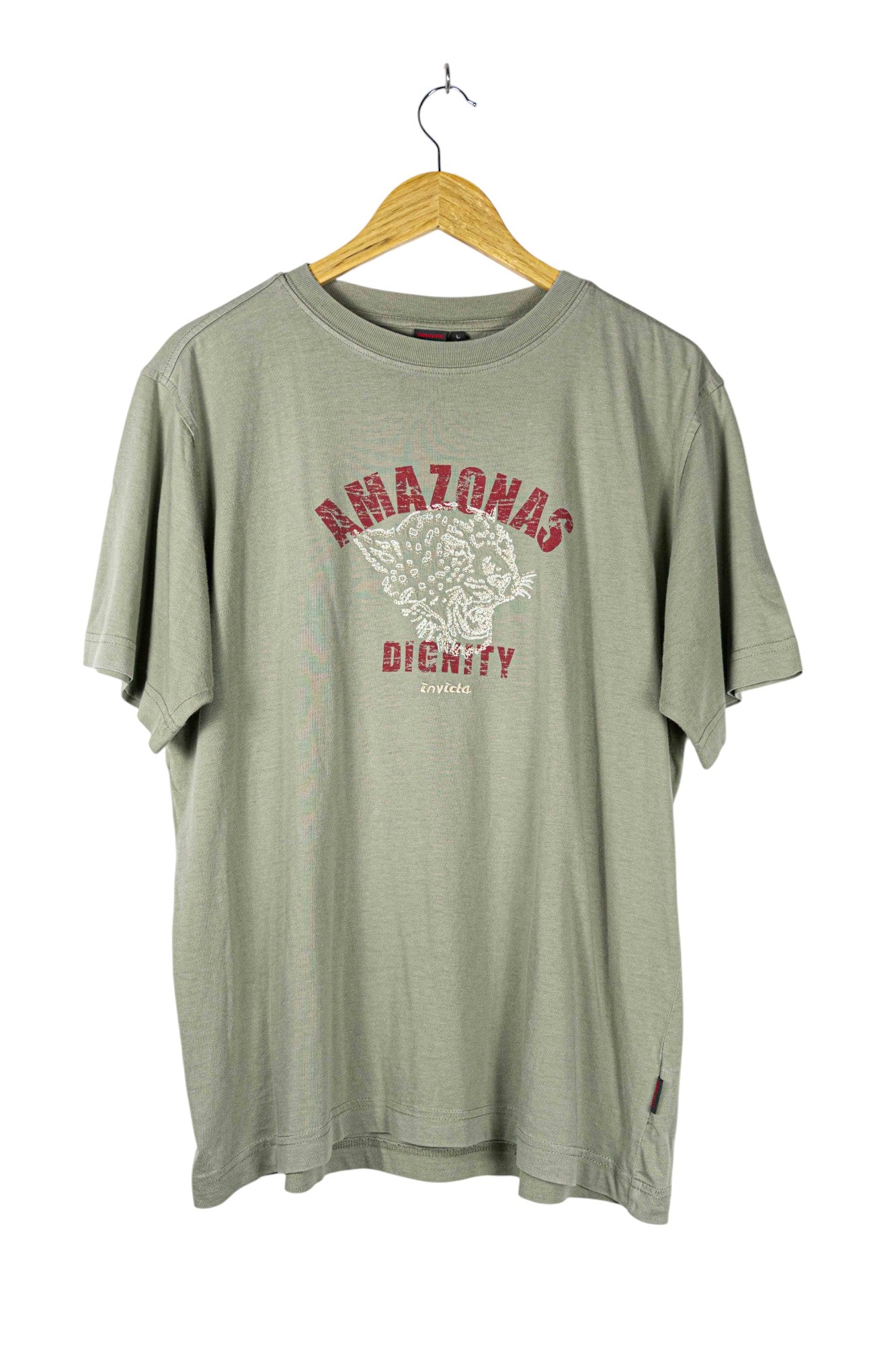 Invicta Olive Printed T-Shirt