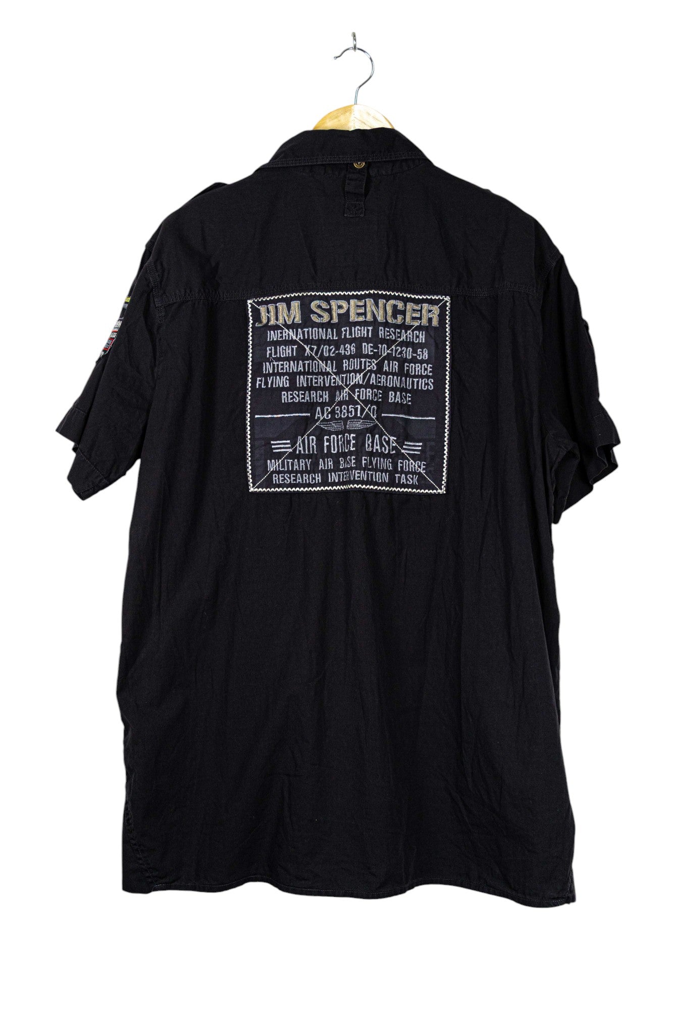 Jim Spencer Black Army Aircrew Shirt