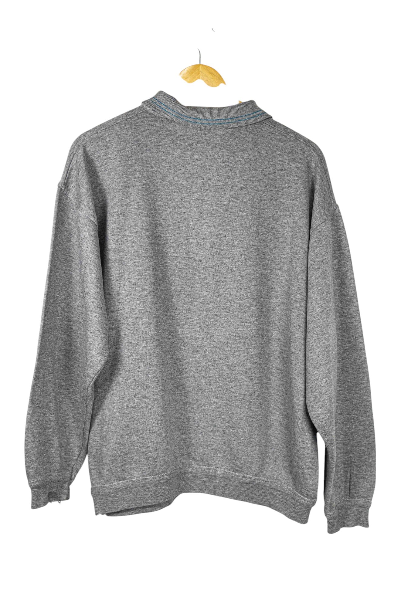 RUBY Grey 90's Polo Sweatshirt