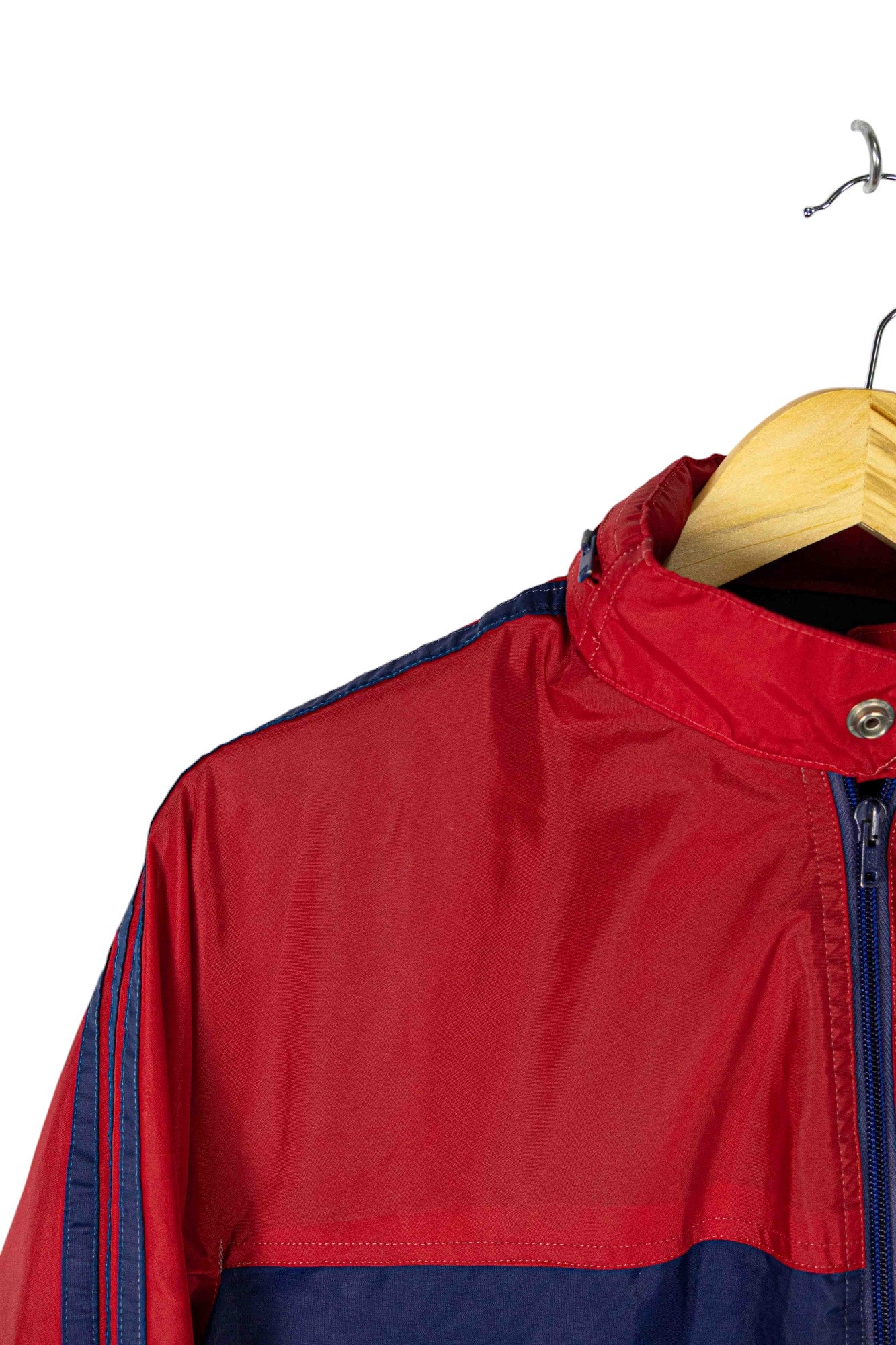 Blue & Red Light Paper Zip Up Jacket