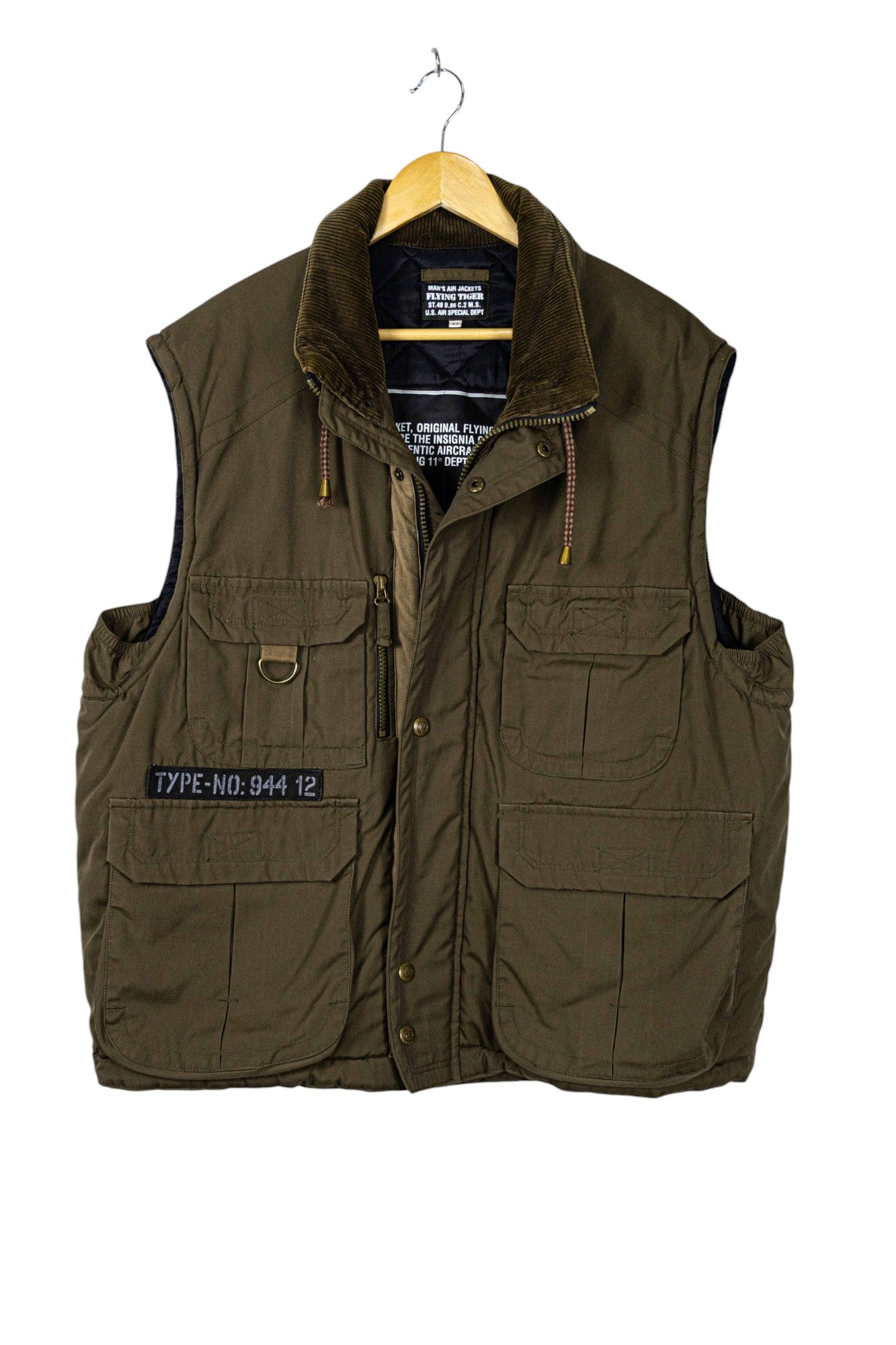 Flying Tiger Air Force Army Puffer Gilet