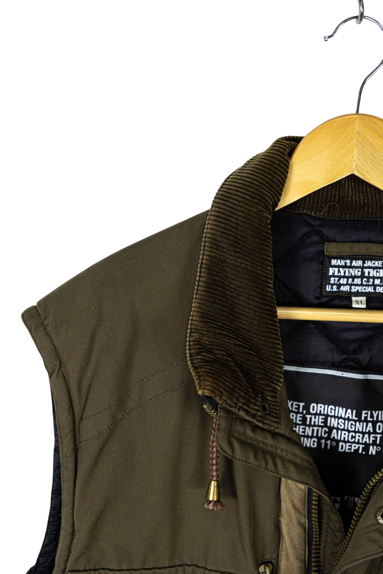 Flying Tiger Air Force Army Puffer Gilet