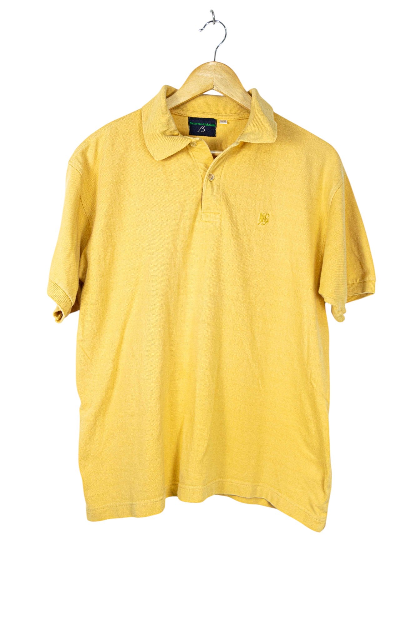 Nazareno Gabrielli Basic Yellow Polo Shirt