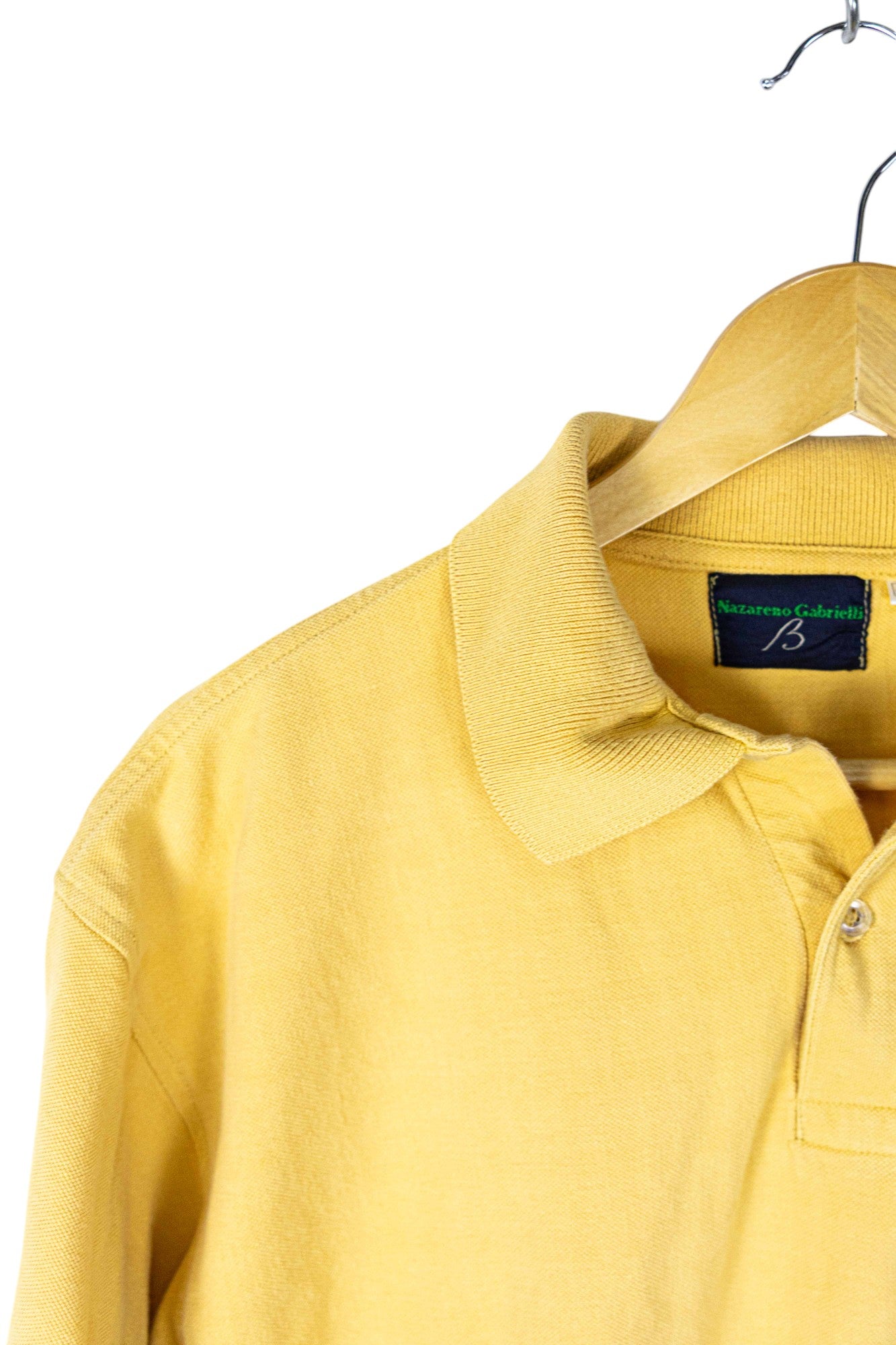 Nazareno Gabrielli Basic Yellow Polo Shirt