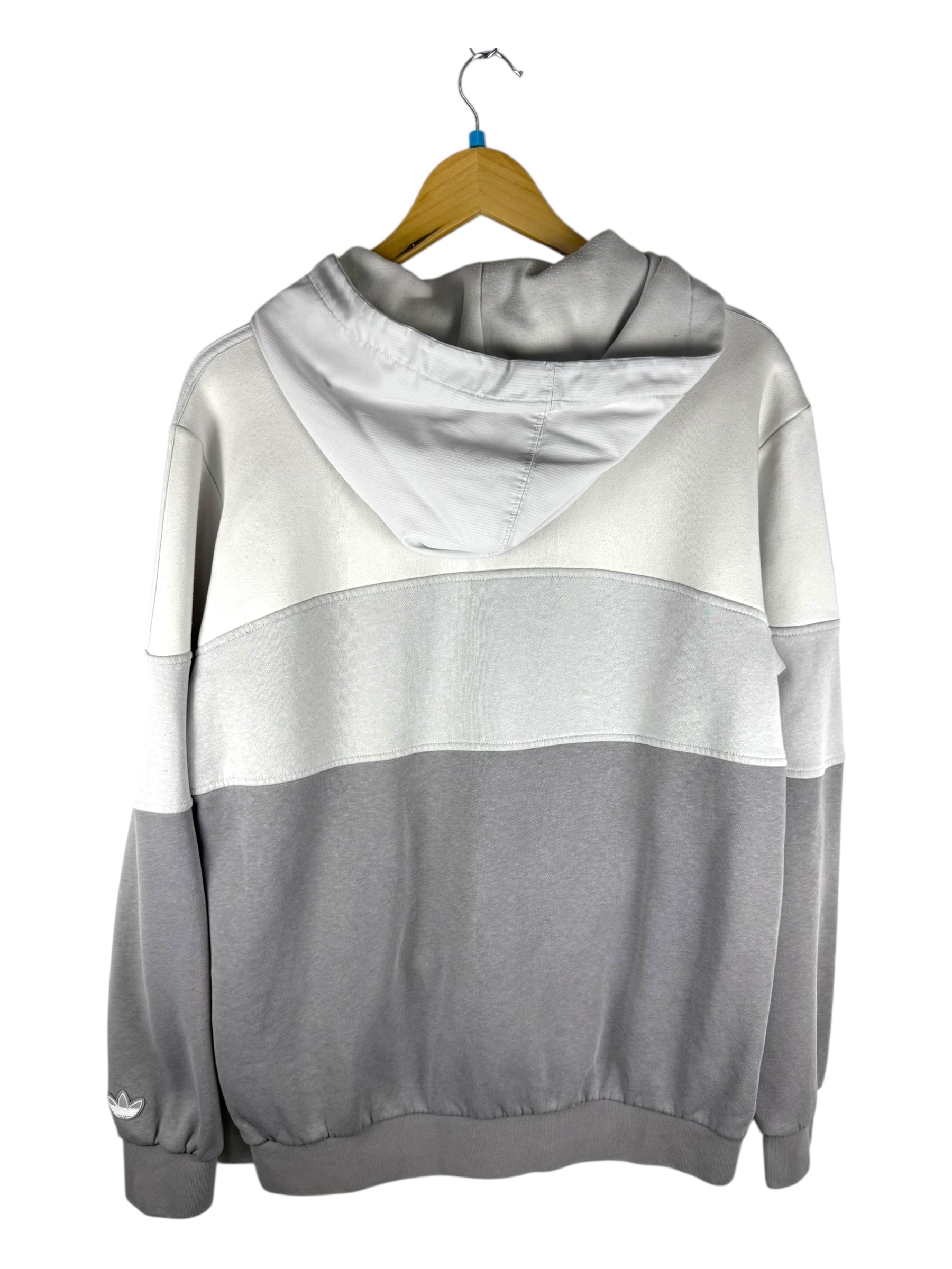 Adidas white on white hoodie - Medium