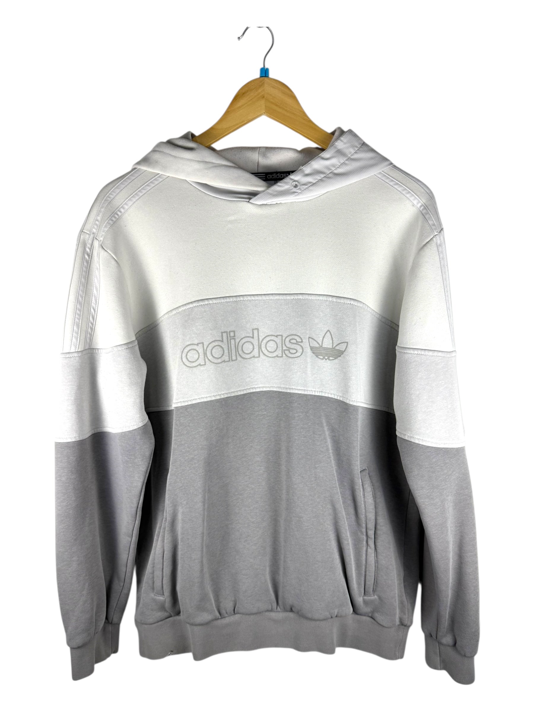 Adidas white on white hoodie - Medium
