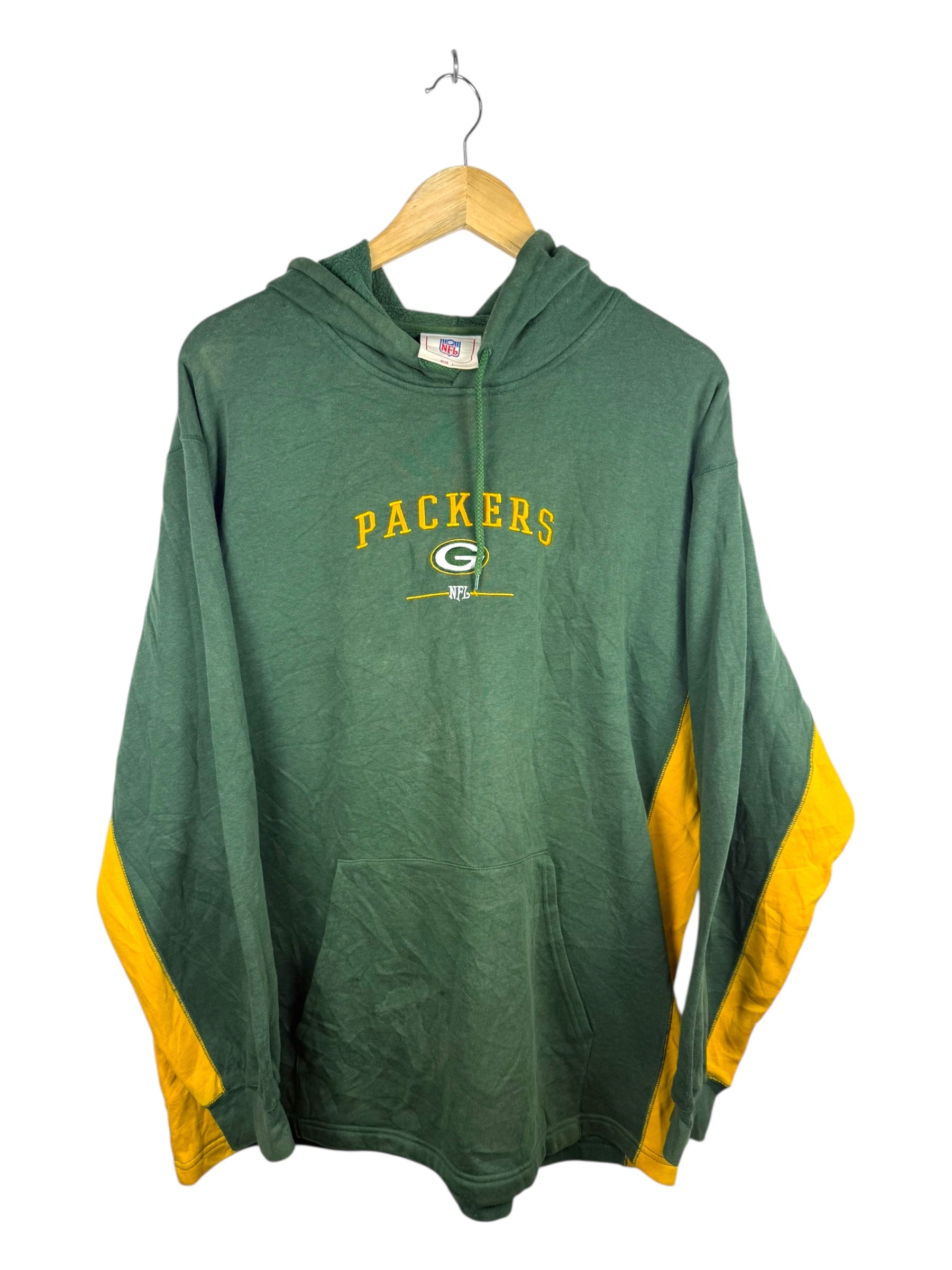 NFL Packers Green Vintage Hoodie - Large