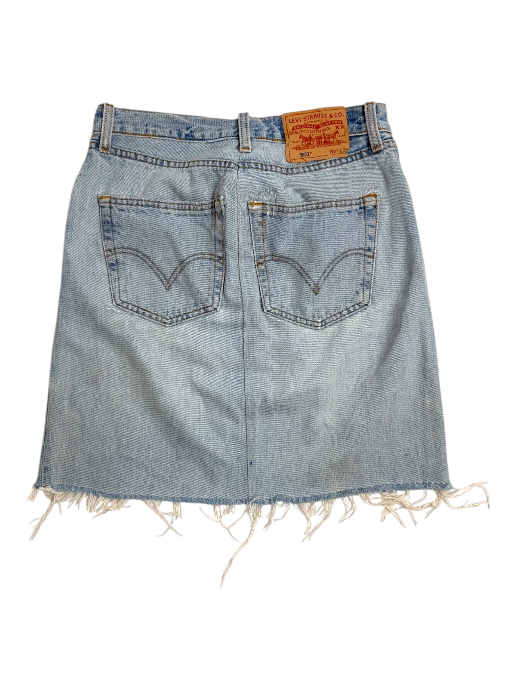 Levi's Light Washed Denim Skirt - W27 L50