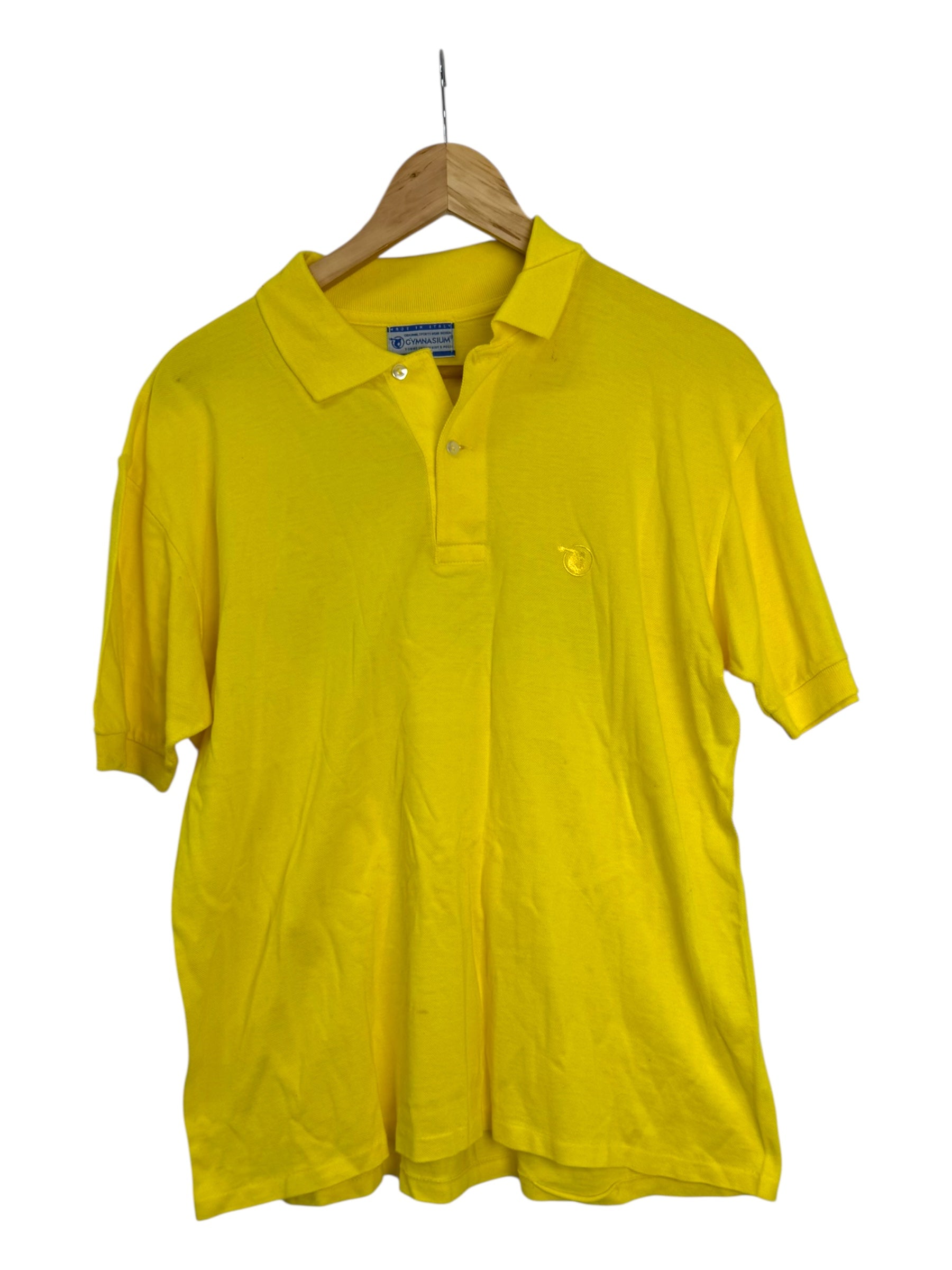Gymnasium Yellow 90's Polo Shirt - Large