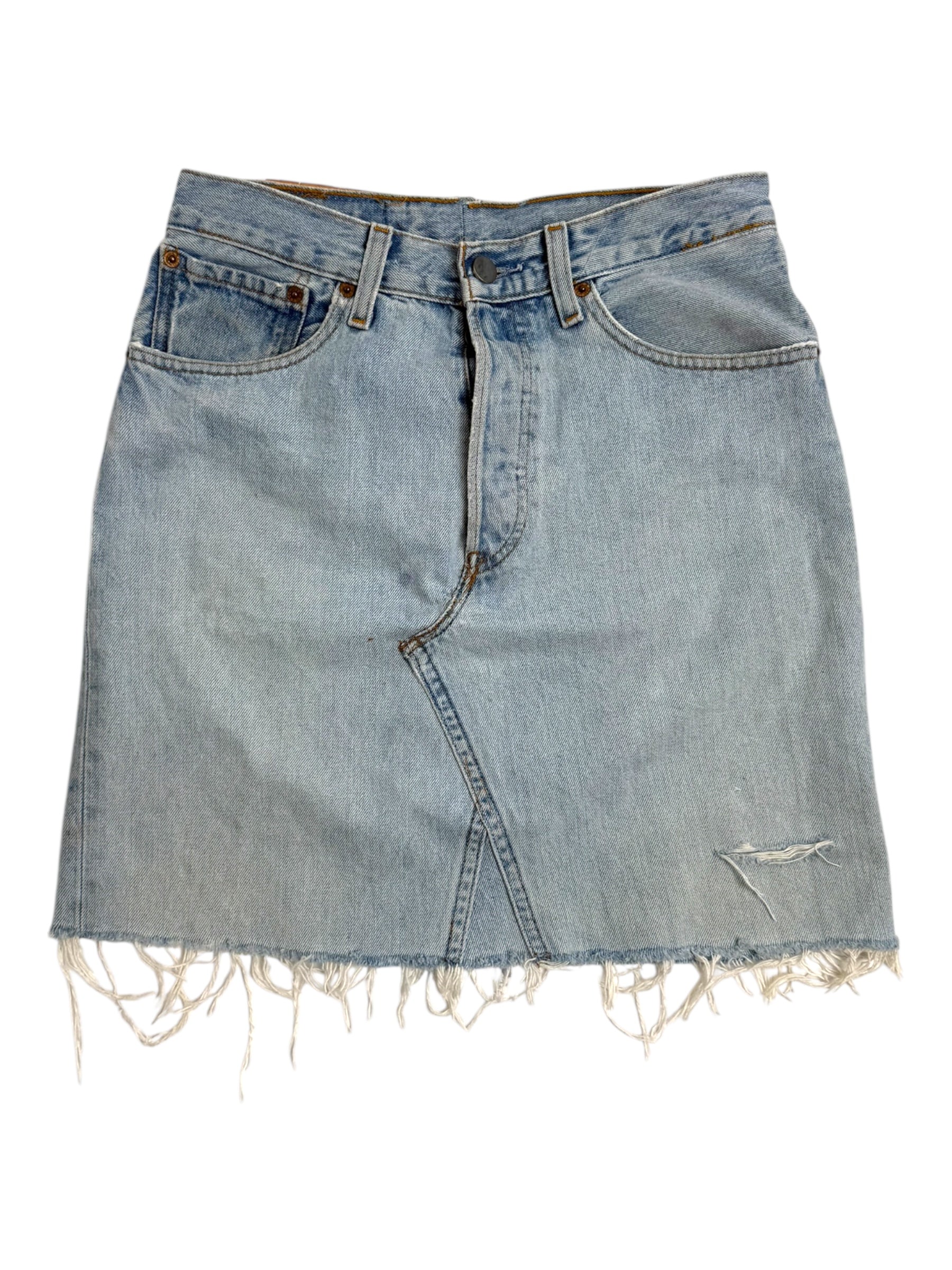 Levi's Light Washed Denim Skirt - W27 L50