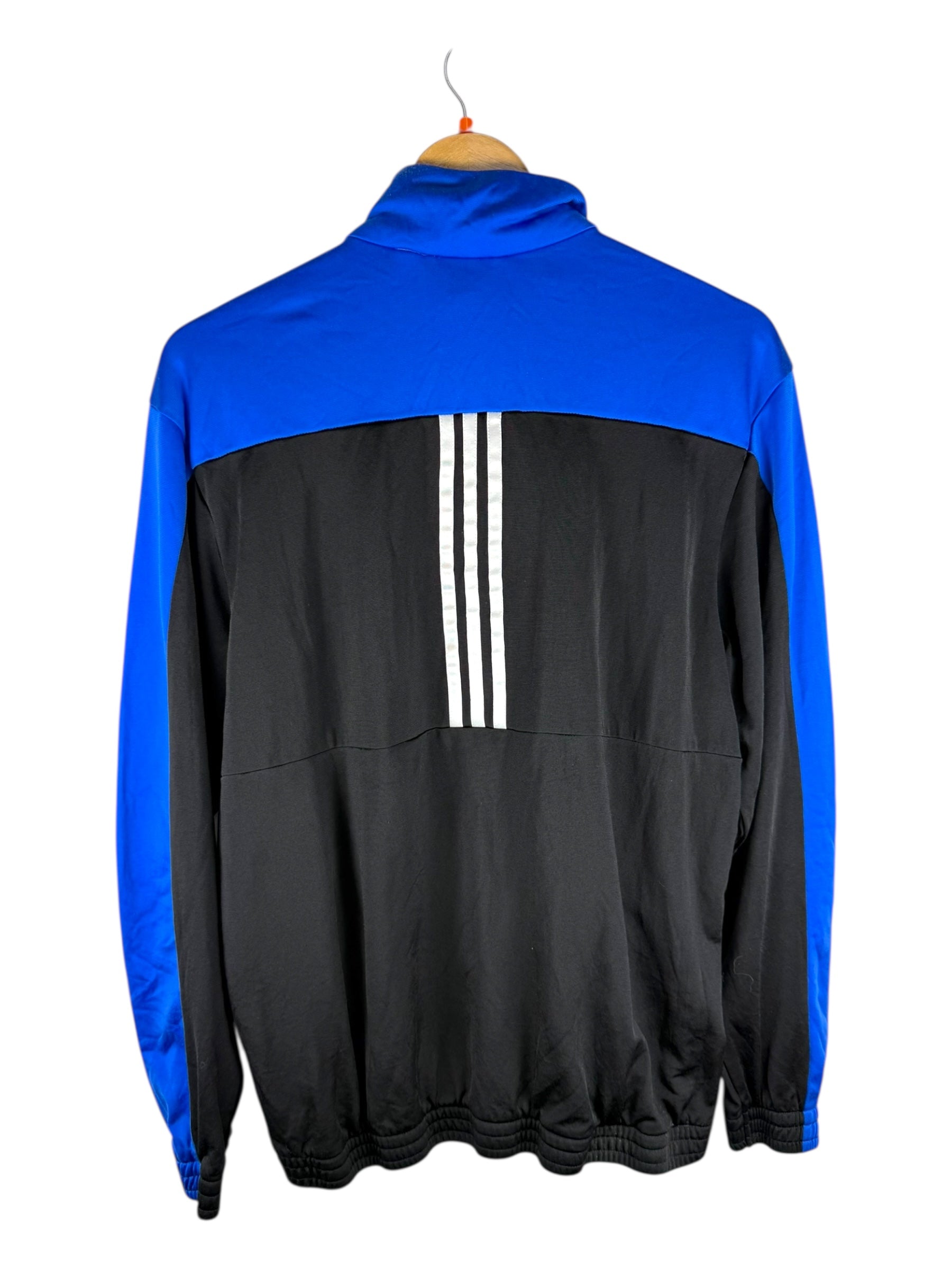 Adidas Black & Blue Windbreaker -  Medium