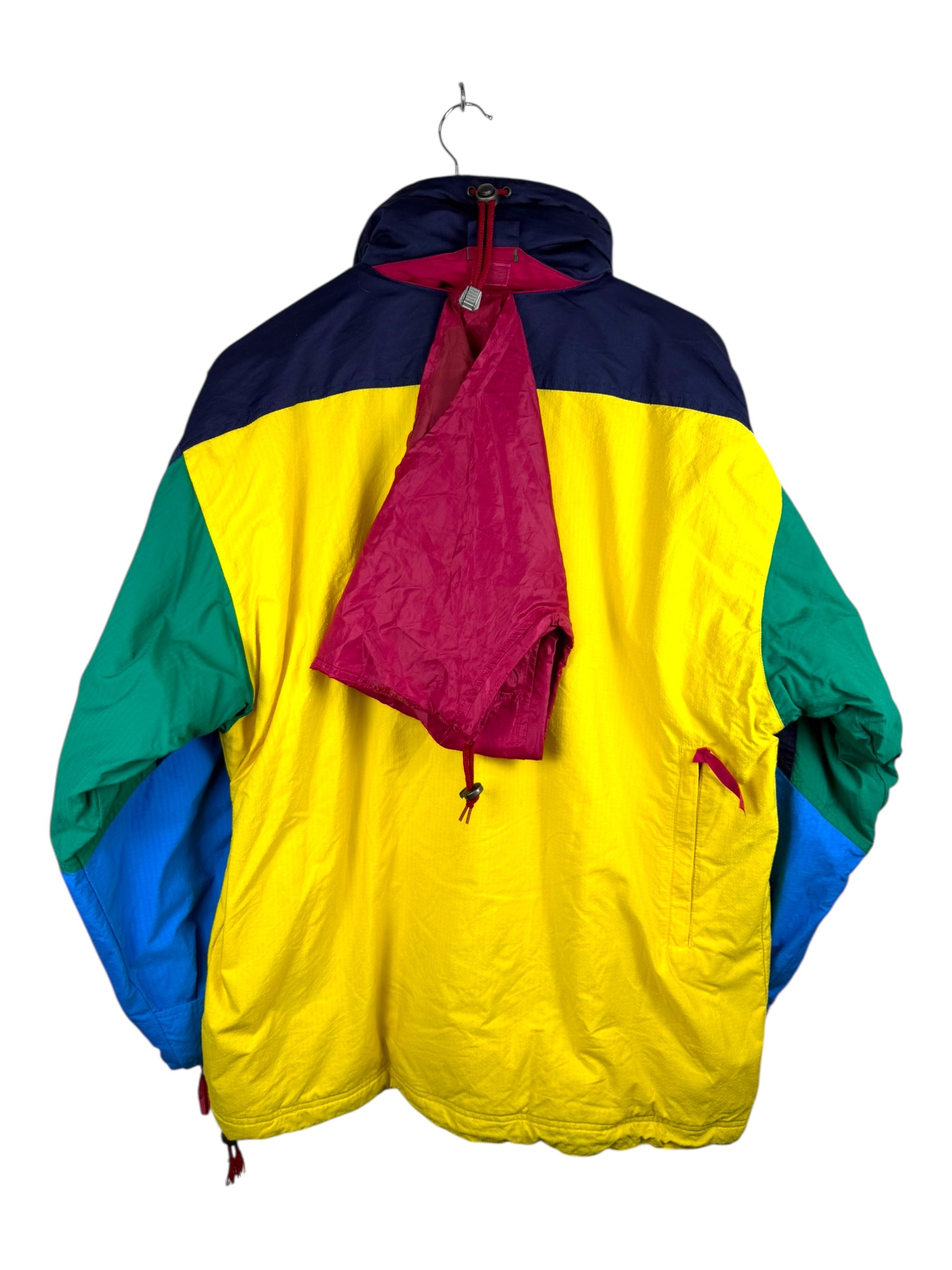 Degre 7 Colour Block Kangaroo Pouch Puffer - Medium