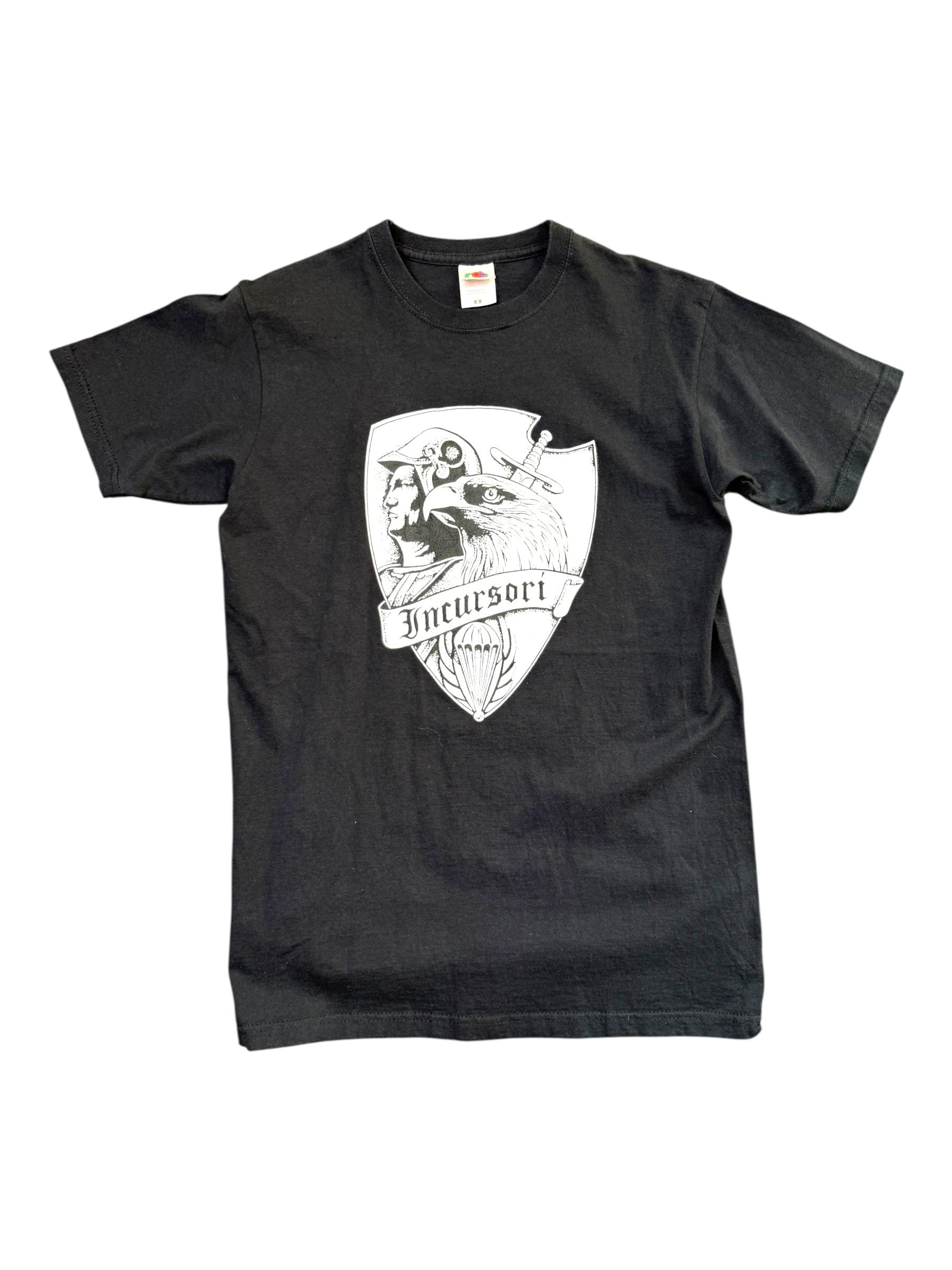 Incursori Black Graphic Printed T-Shirt - Small
