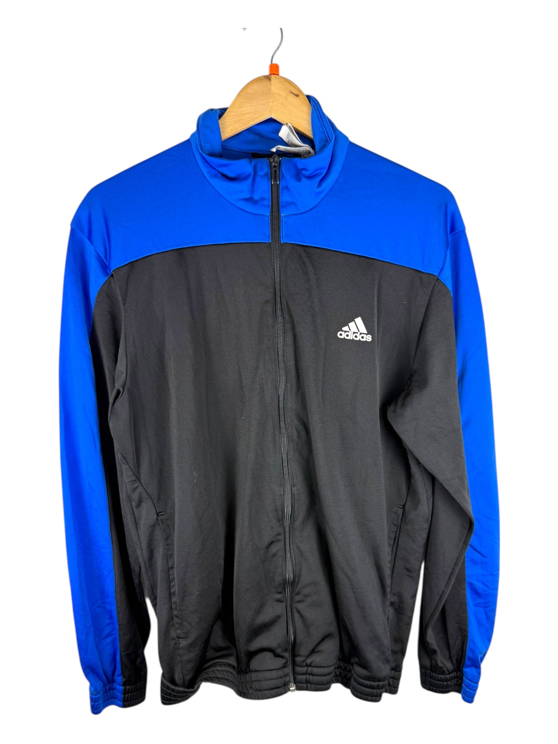 Adidas Black & Blue Windbreaker -  Medium