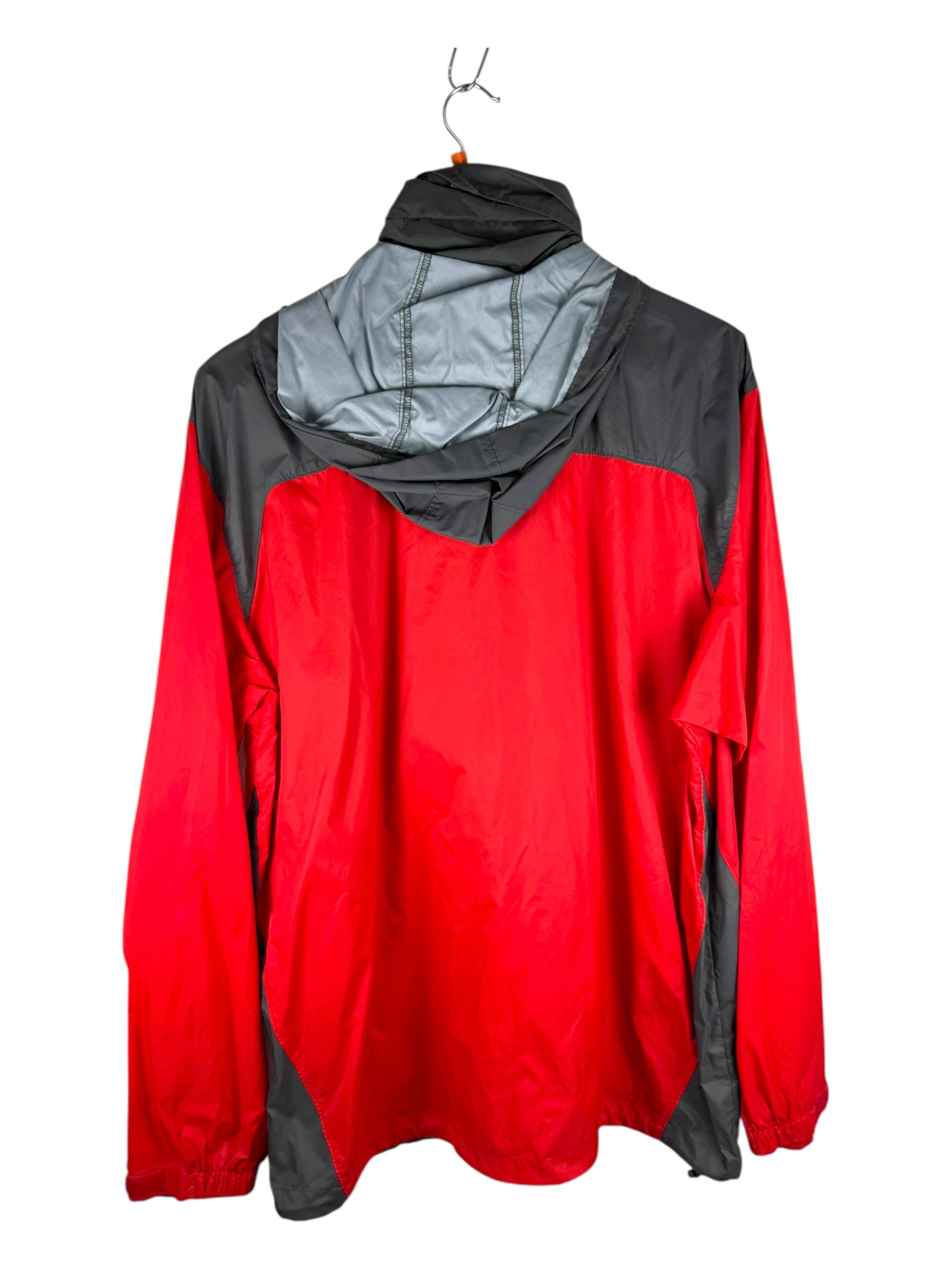 Columbia Red and Grey Windbreaker -  X Large